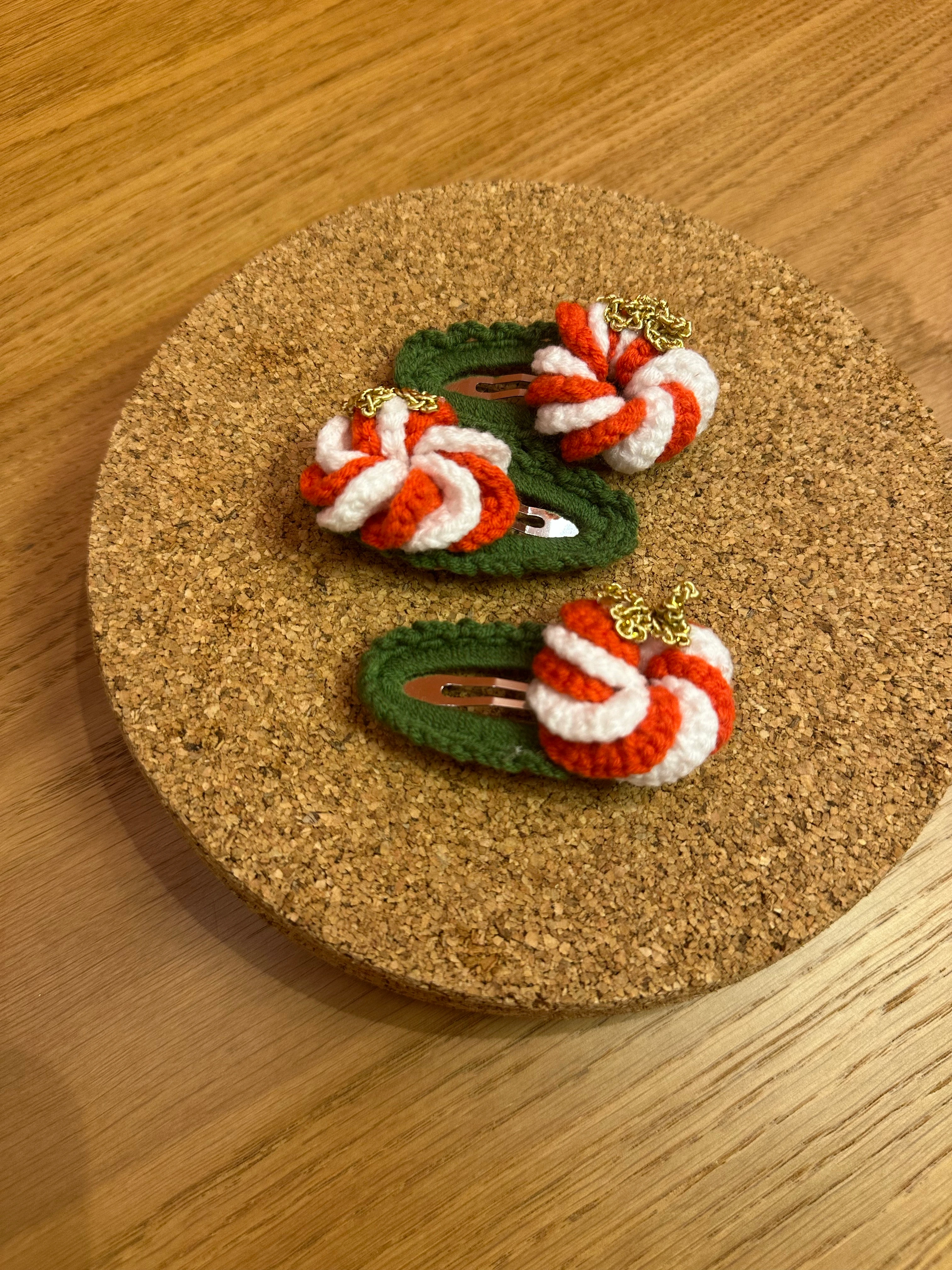 Noel Işıltılı Çelenk Örgü Çıtçıt Toka