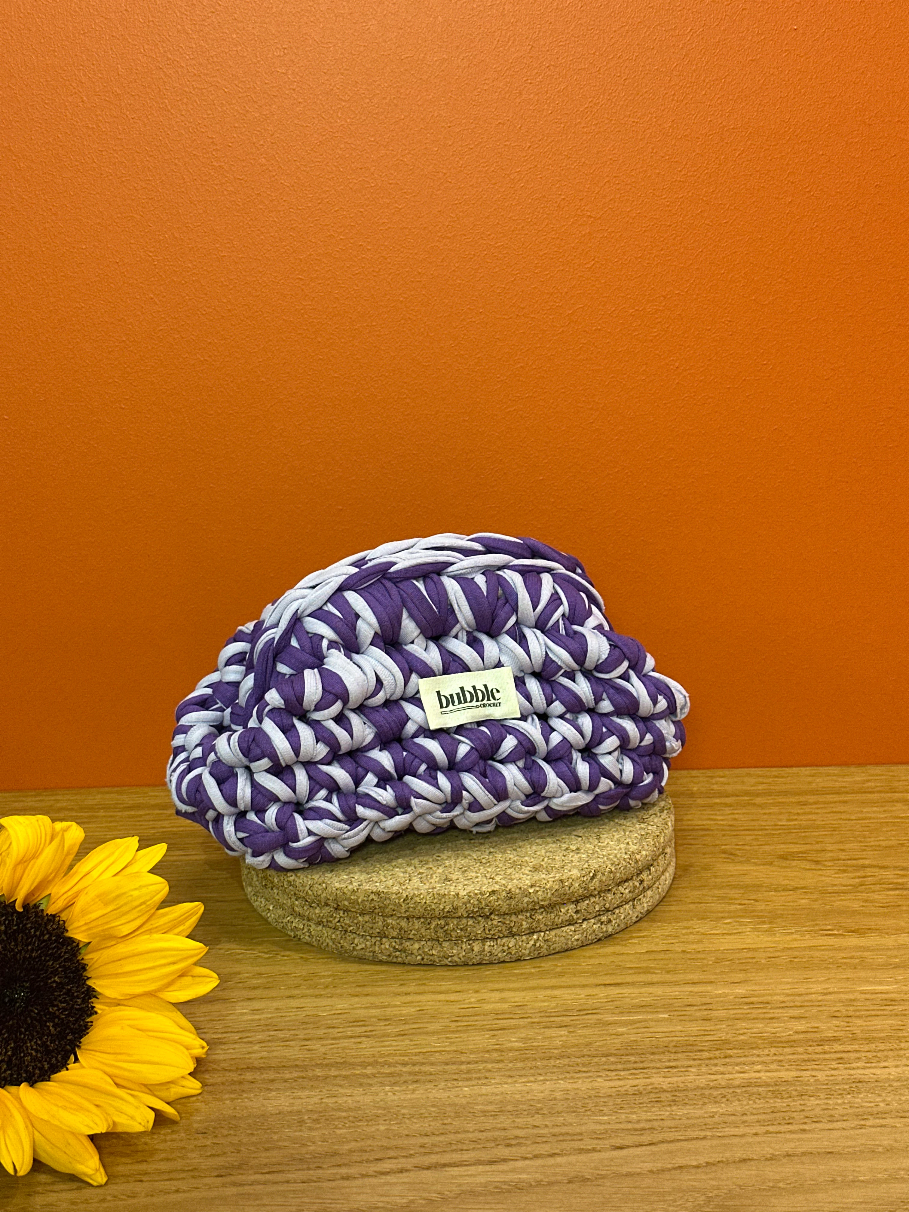 MINI Çift Renkli Makyaj Çantası/Clutch - Mor-Lila