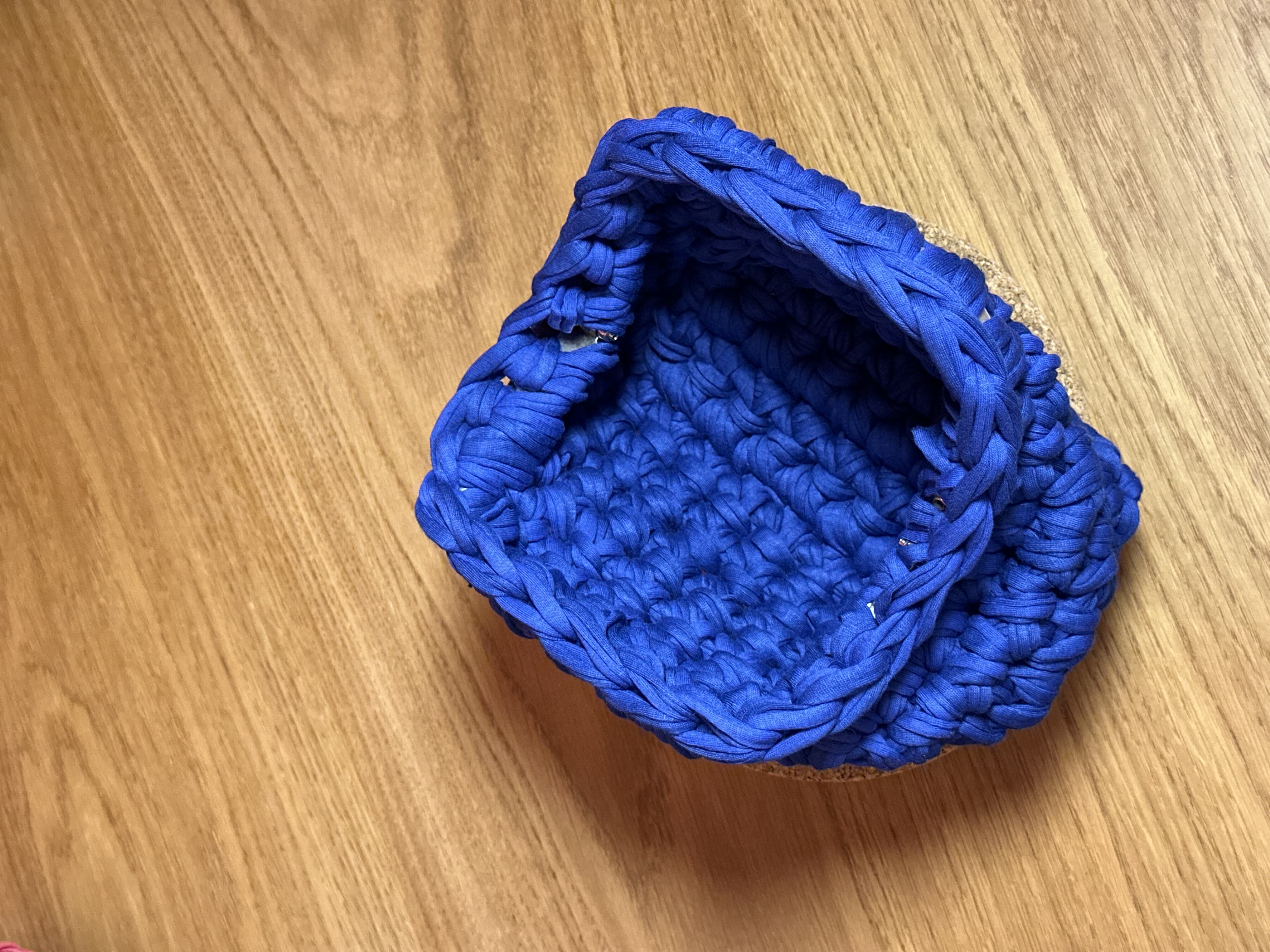 MINI Çift Renkli Makyaj Çantası/Clutch - Mavi