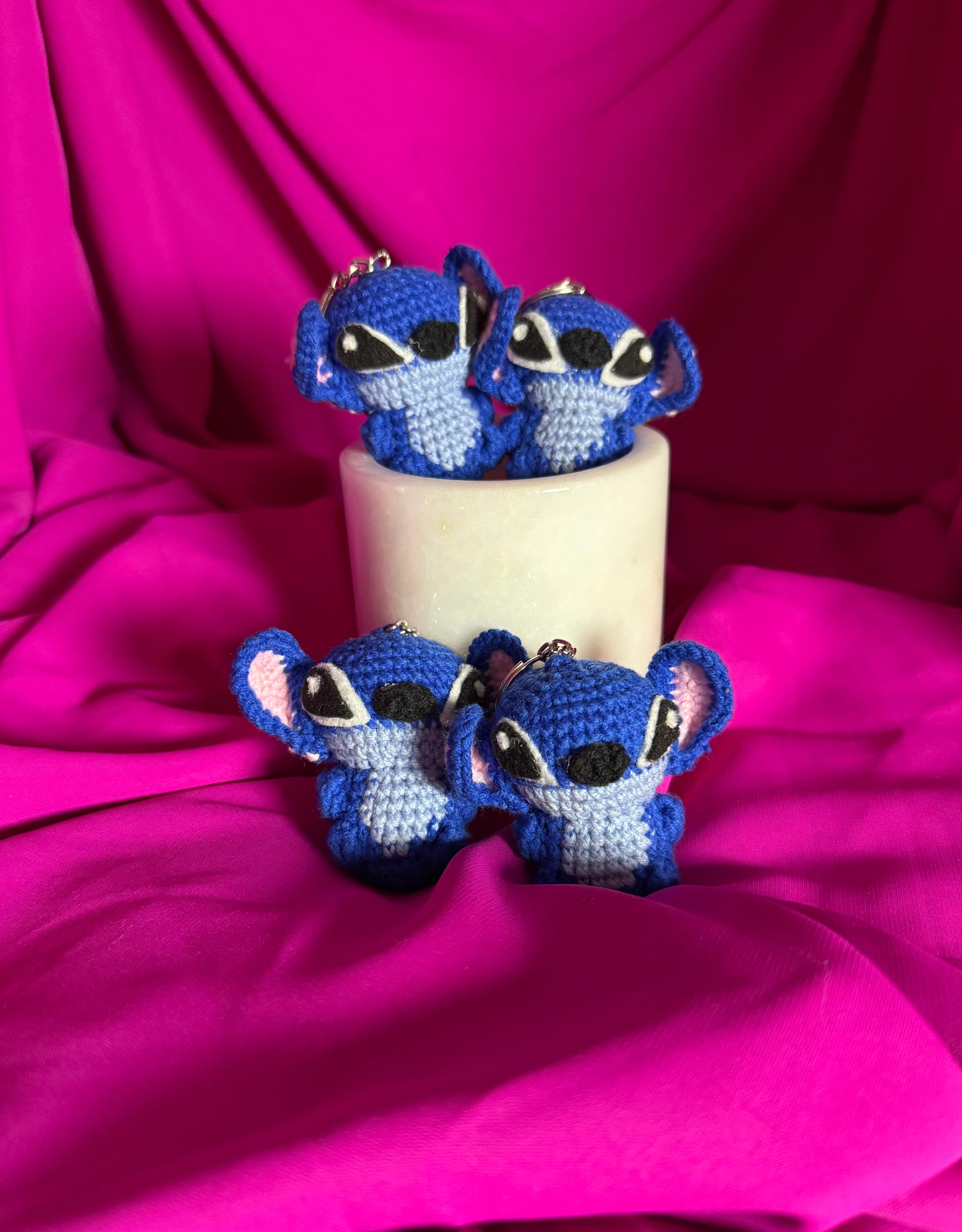 Stitch El Örgüsü Anahtarlık