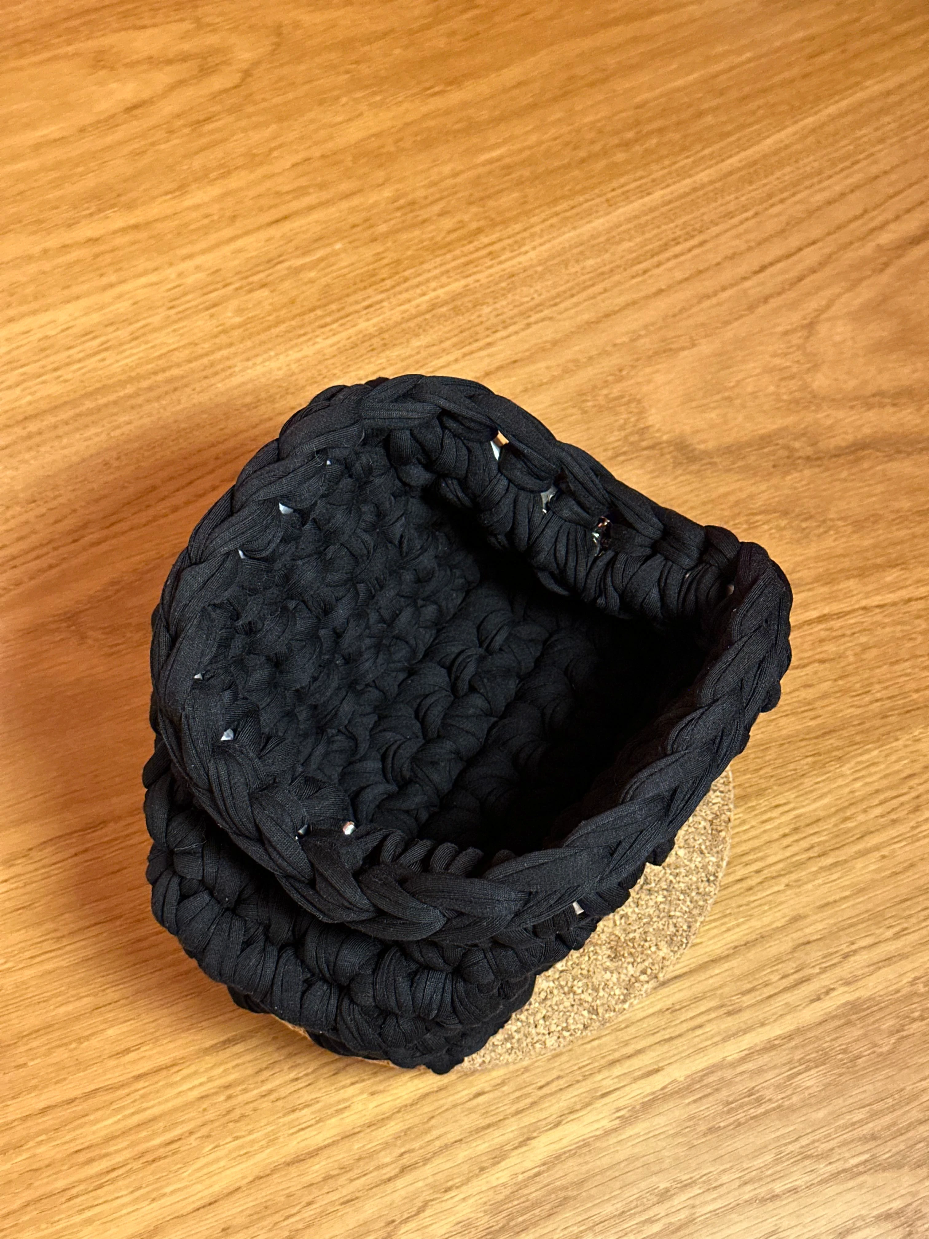 MINI Çift Renkli Makyaj Çantası/Clutch - Siyah