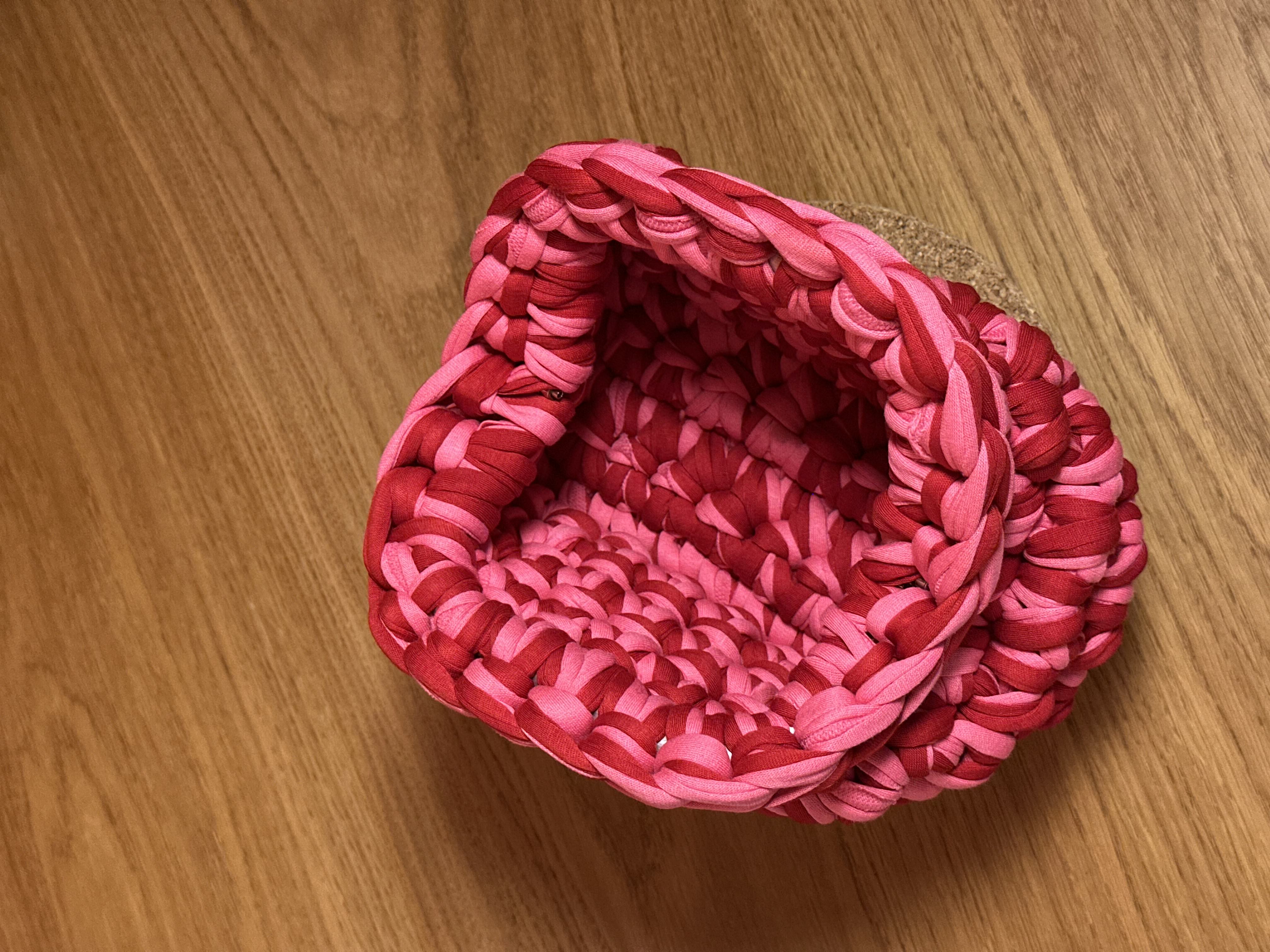 MINI Çift Renkli Makyaj Çantası/Clutch - Kırmızı-Pembe