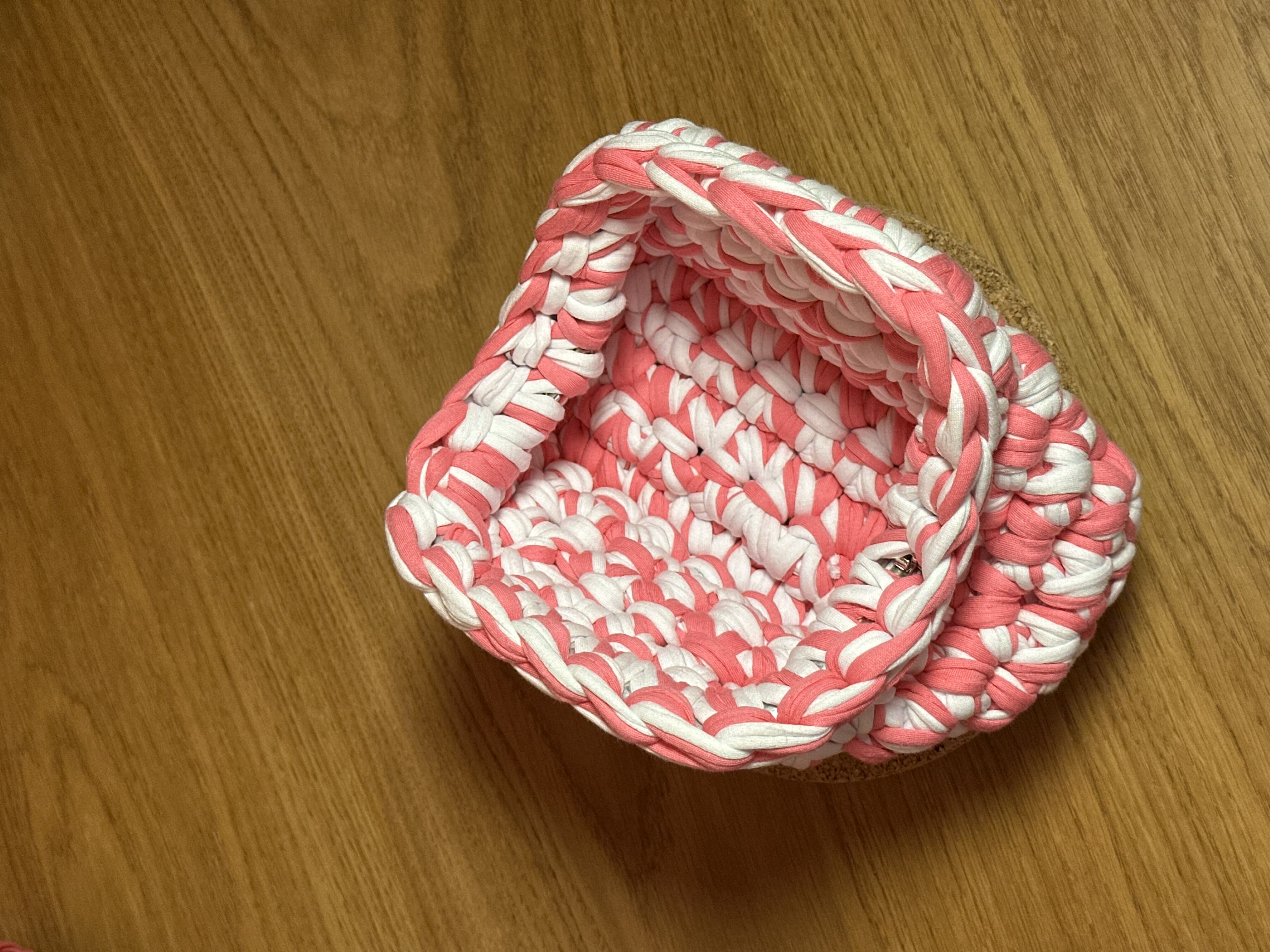 MINI Çift Renkli Makyaj Çantası/Clutch - Pembe-Beyaz