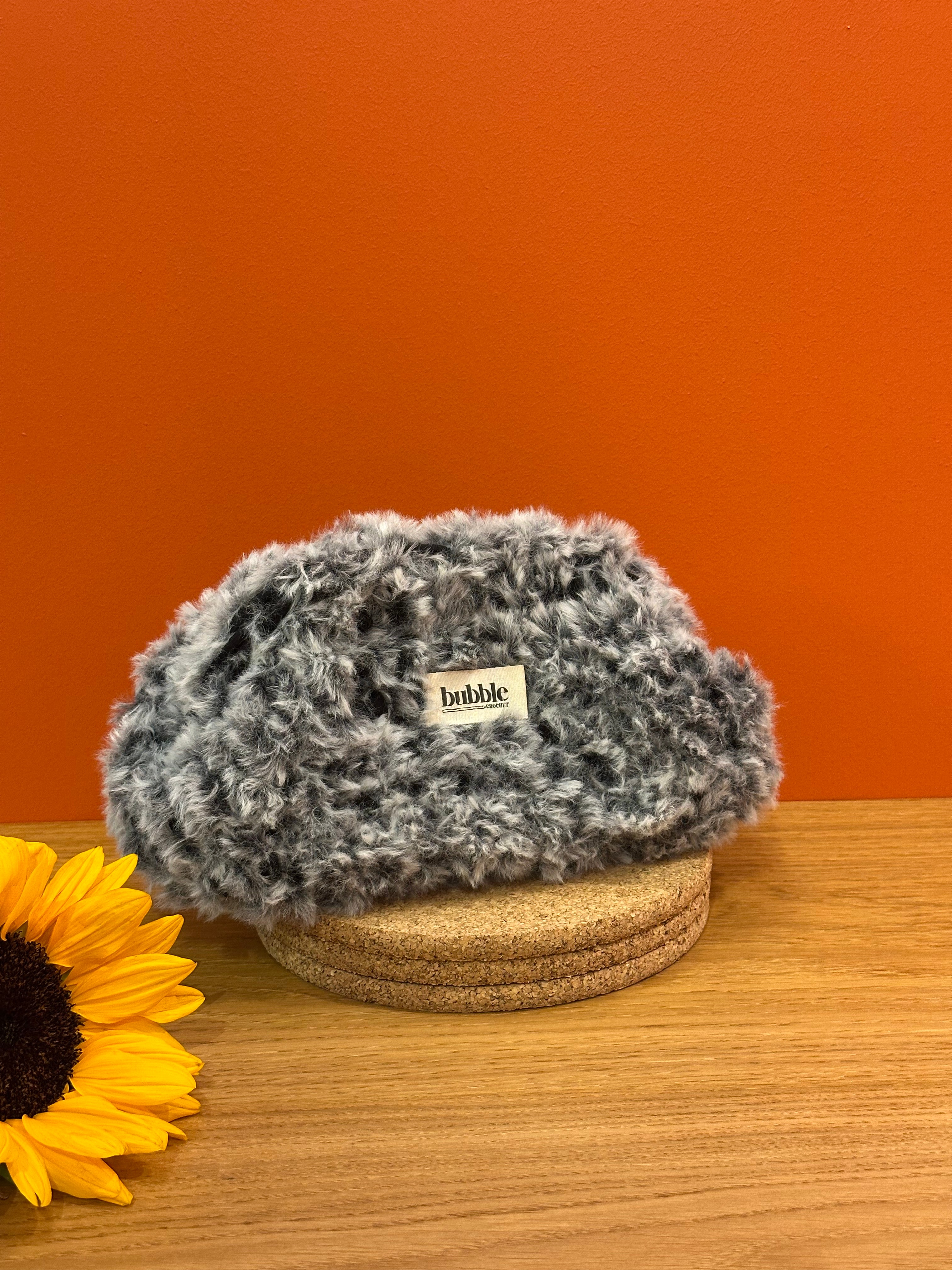 FLUFFY Clutch - Siyah-Beyaz Fluffy