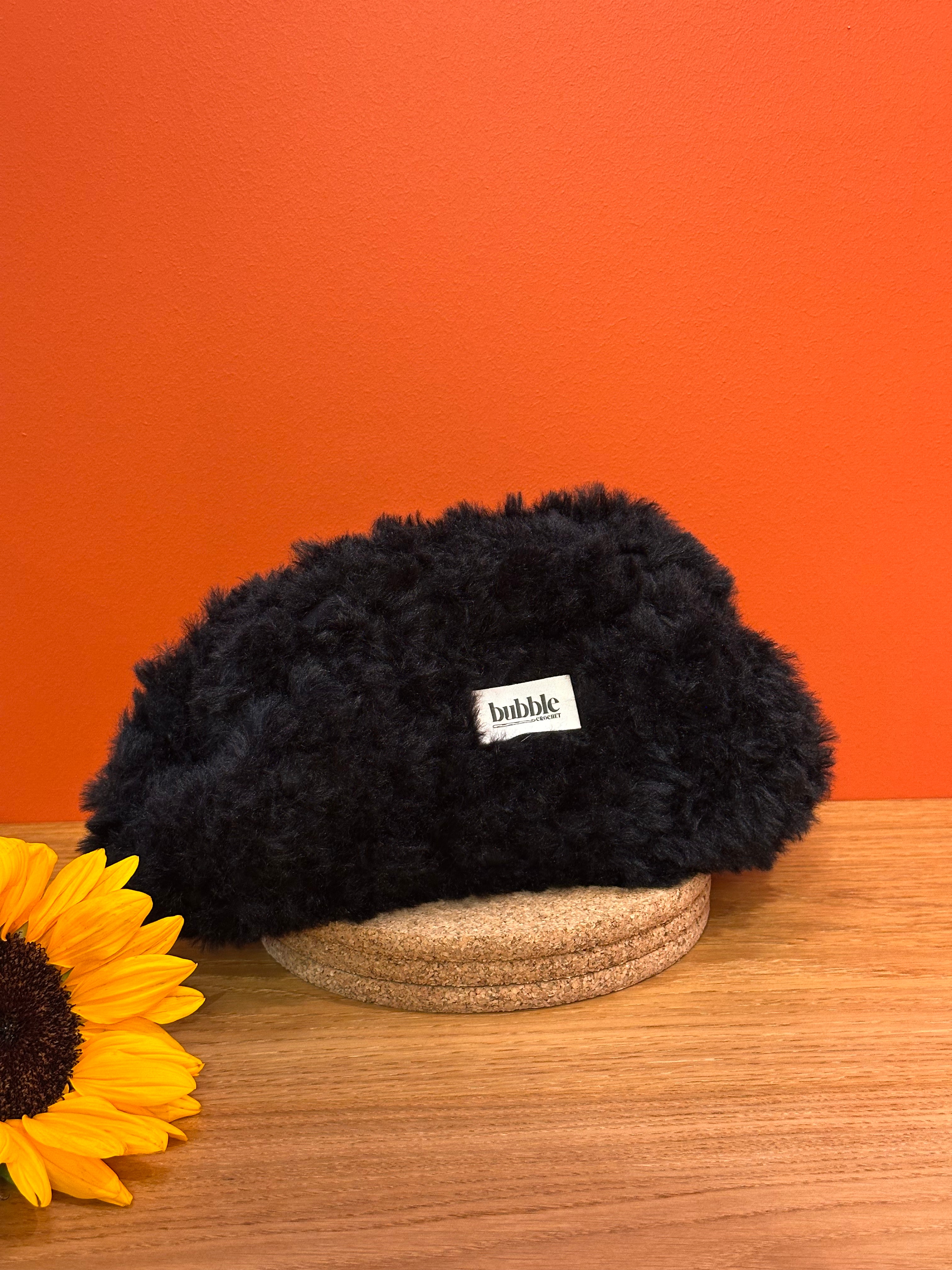 FLUFFY Clutch - Siyah Fluffy