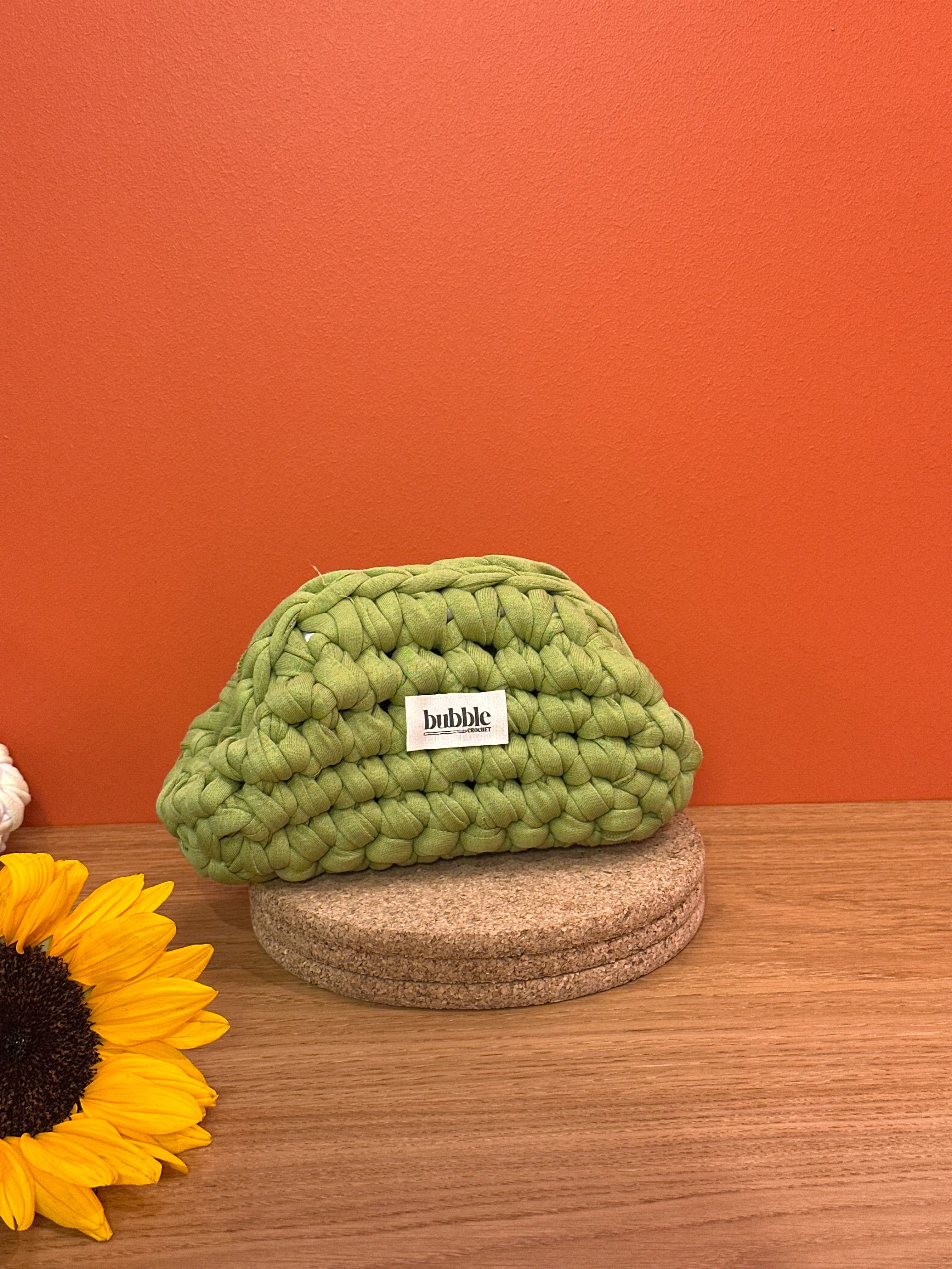 MINI Çift Renkli Makyaj Çantası/Clutch - Yeşil