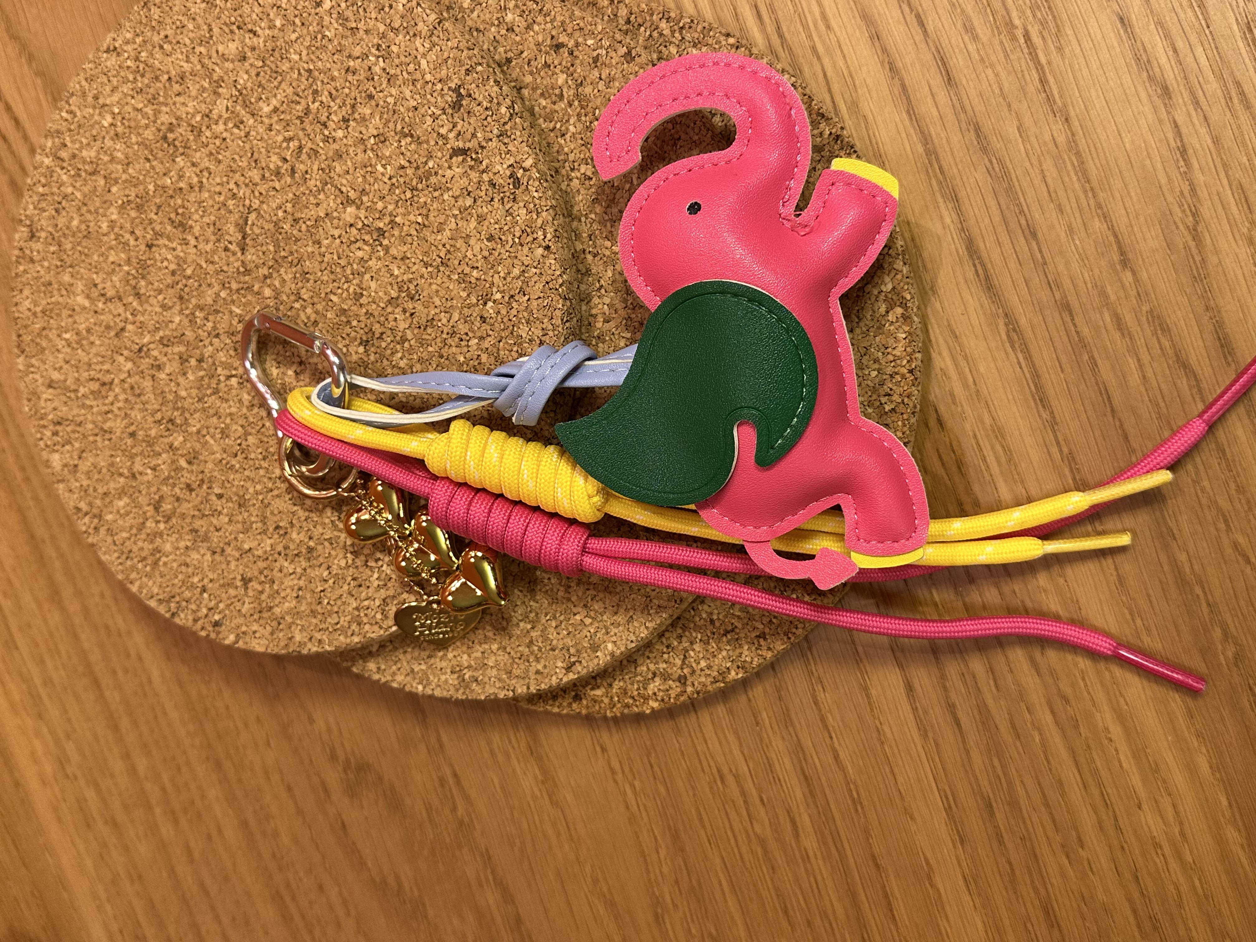 Fil Charm - Pembe Büyük