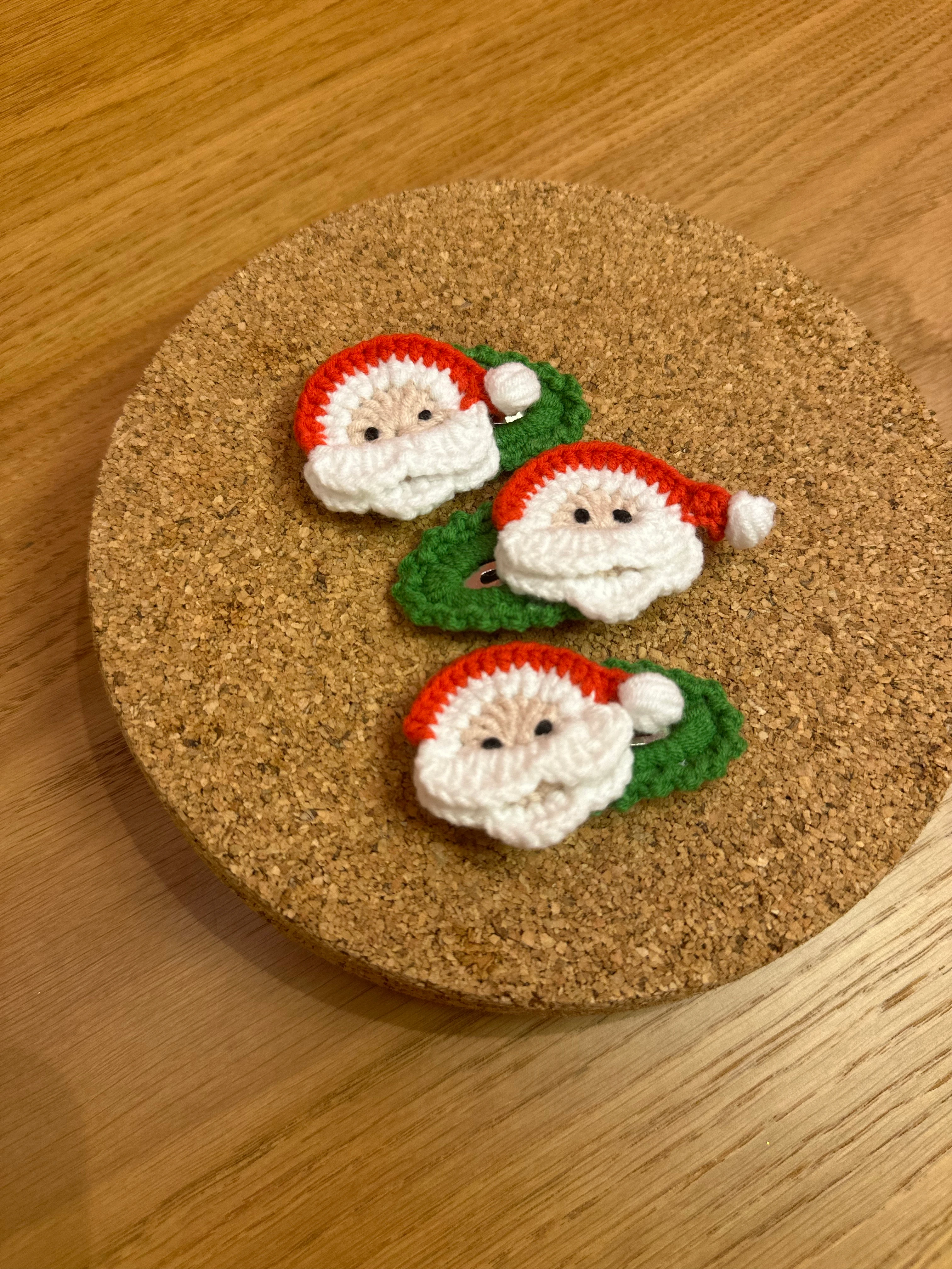 Noel Baba Örgü Çıtçıt Toka