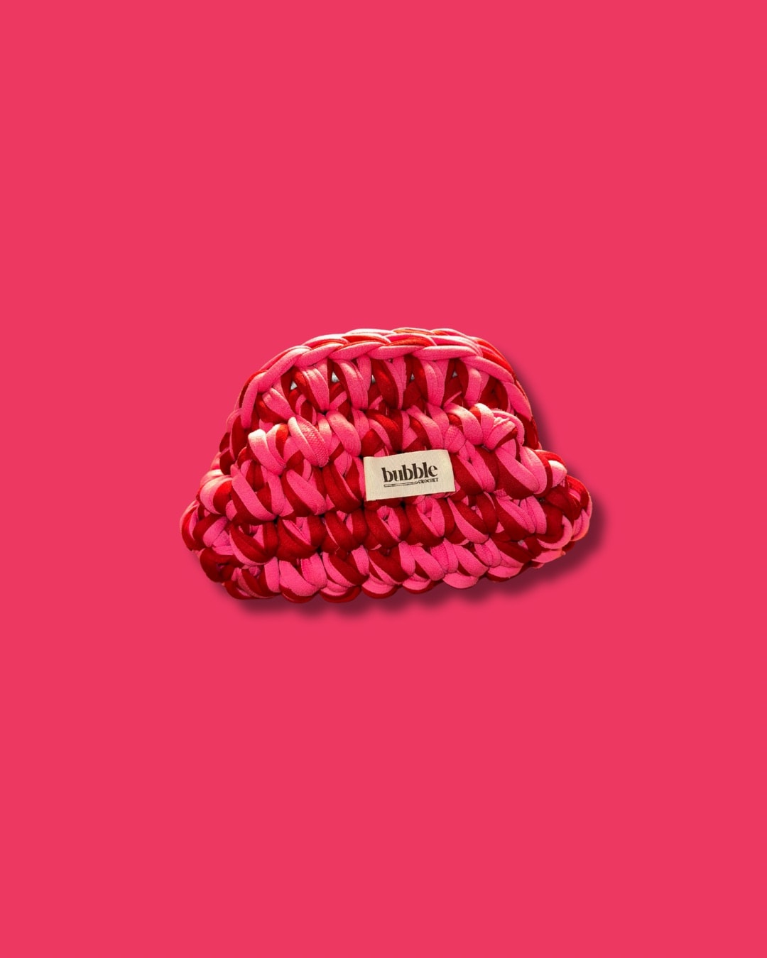MINI Çift Renkli Makyaj Çantası/Clutch - Kırmızı-Pembe