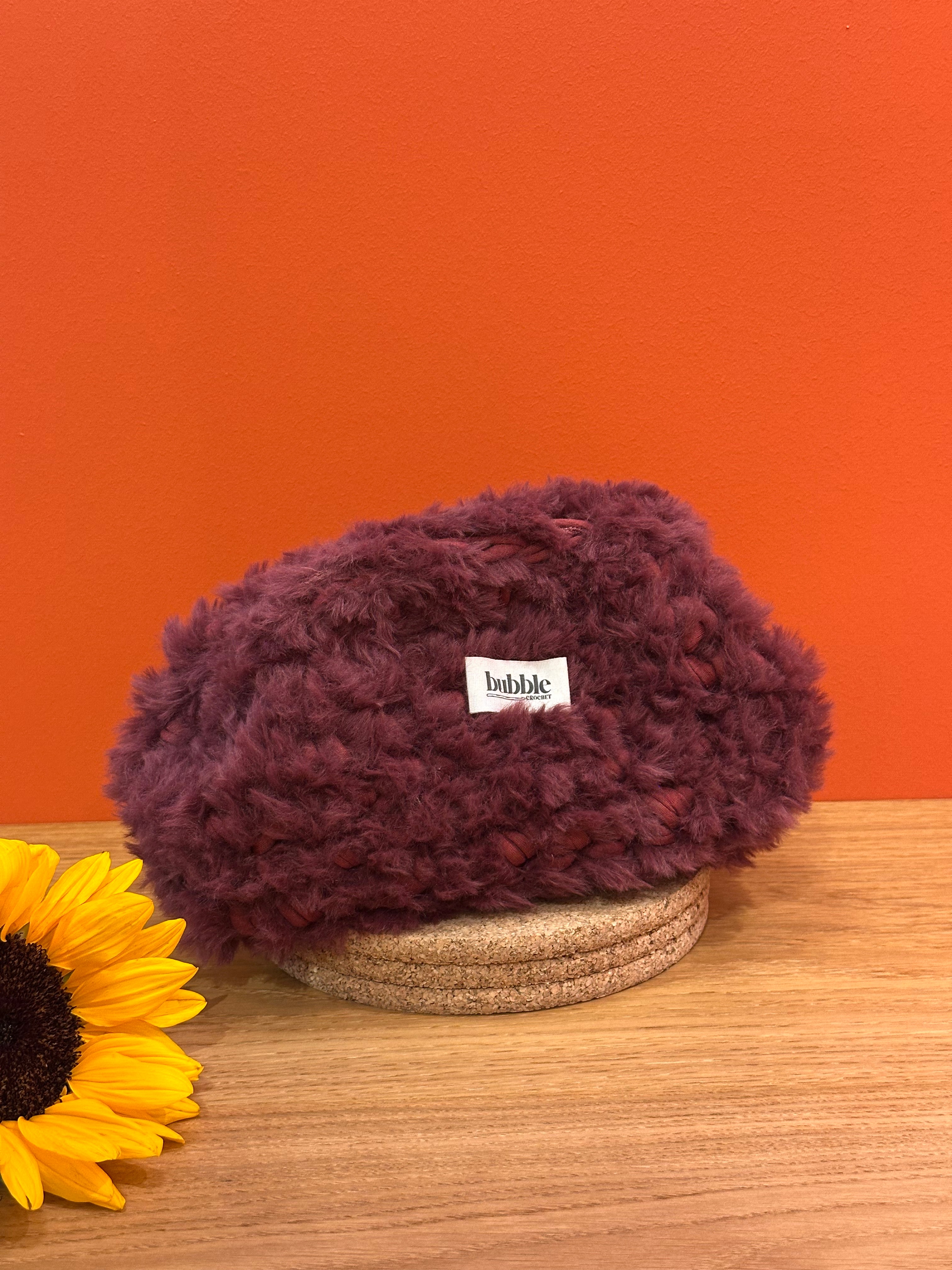 FLUFFY Clutch - Bordo Fluffy