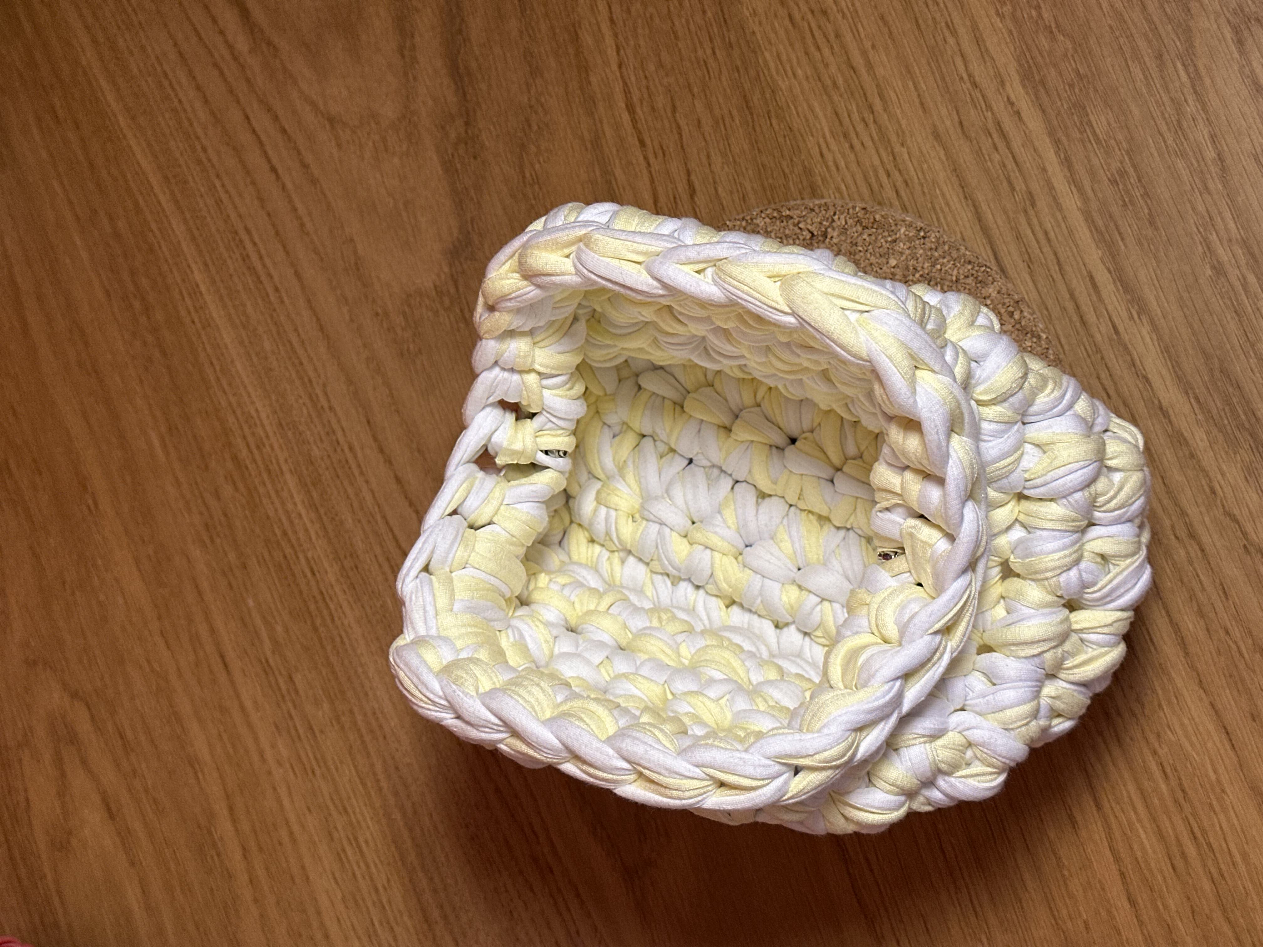 MINI Çift Renkli Makyaj Çantası/Clutch - Sarı-Beyaz