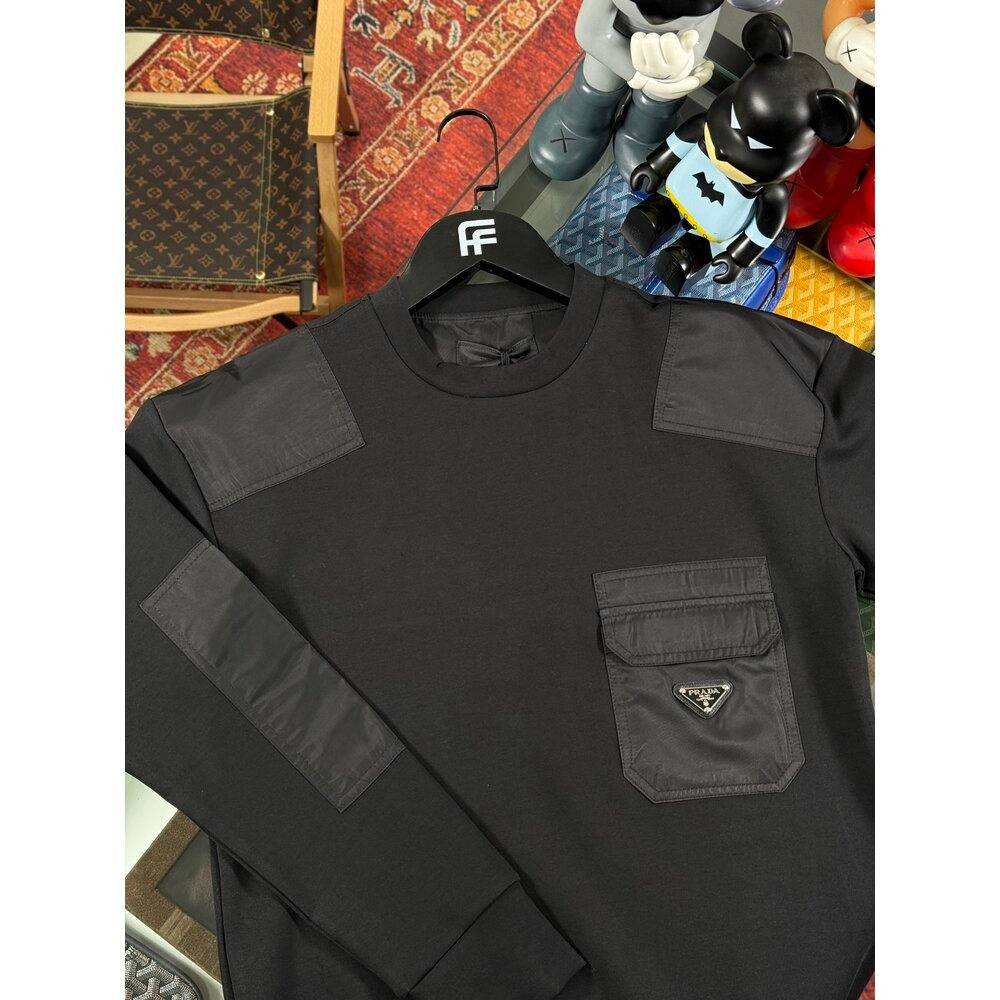 Paraşüt Detaylı Erkek Sweatshirt