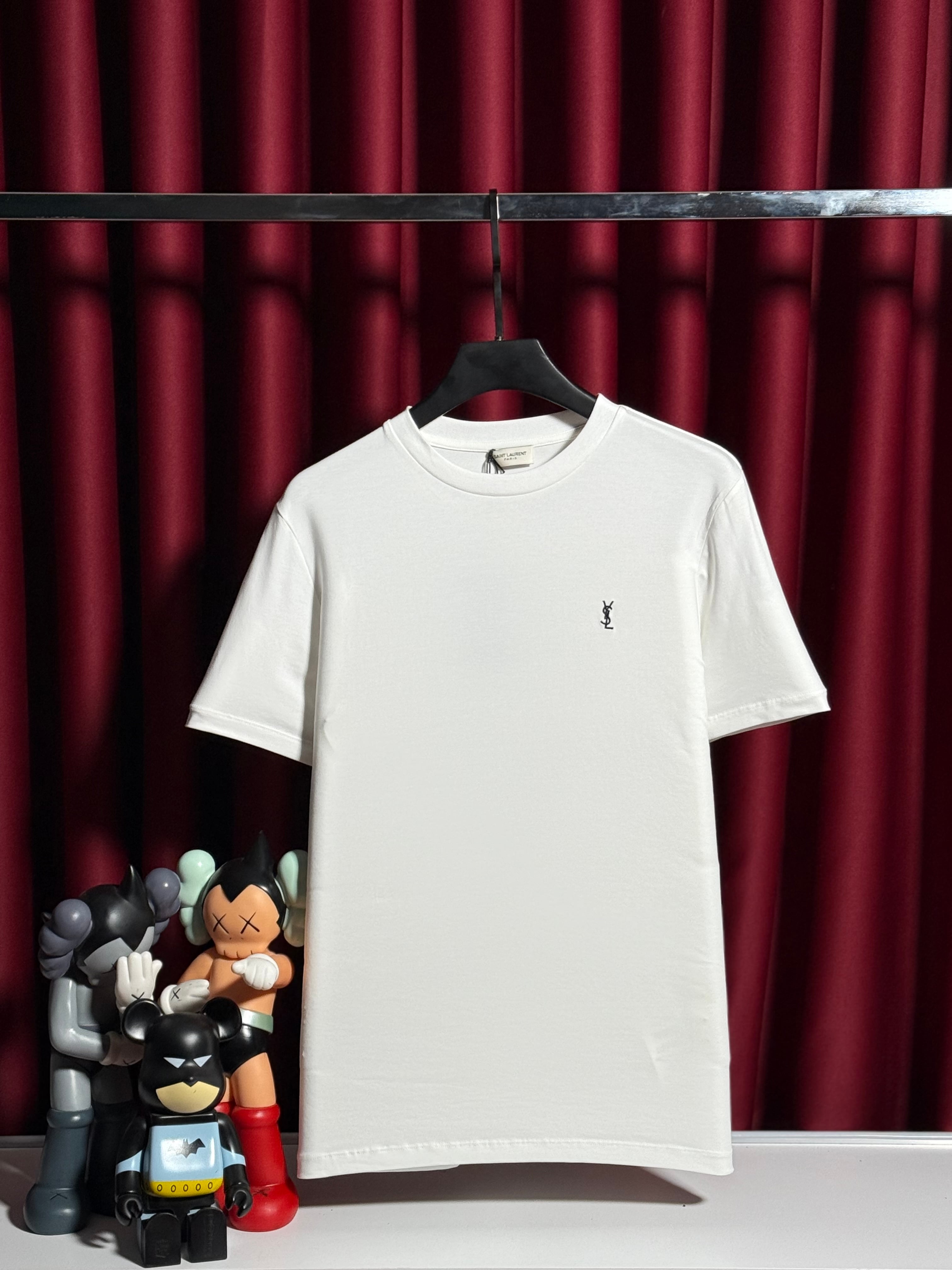 Nakış Logo Detaylı Beyaz Erkek T-shirt