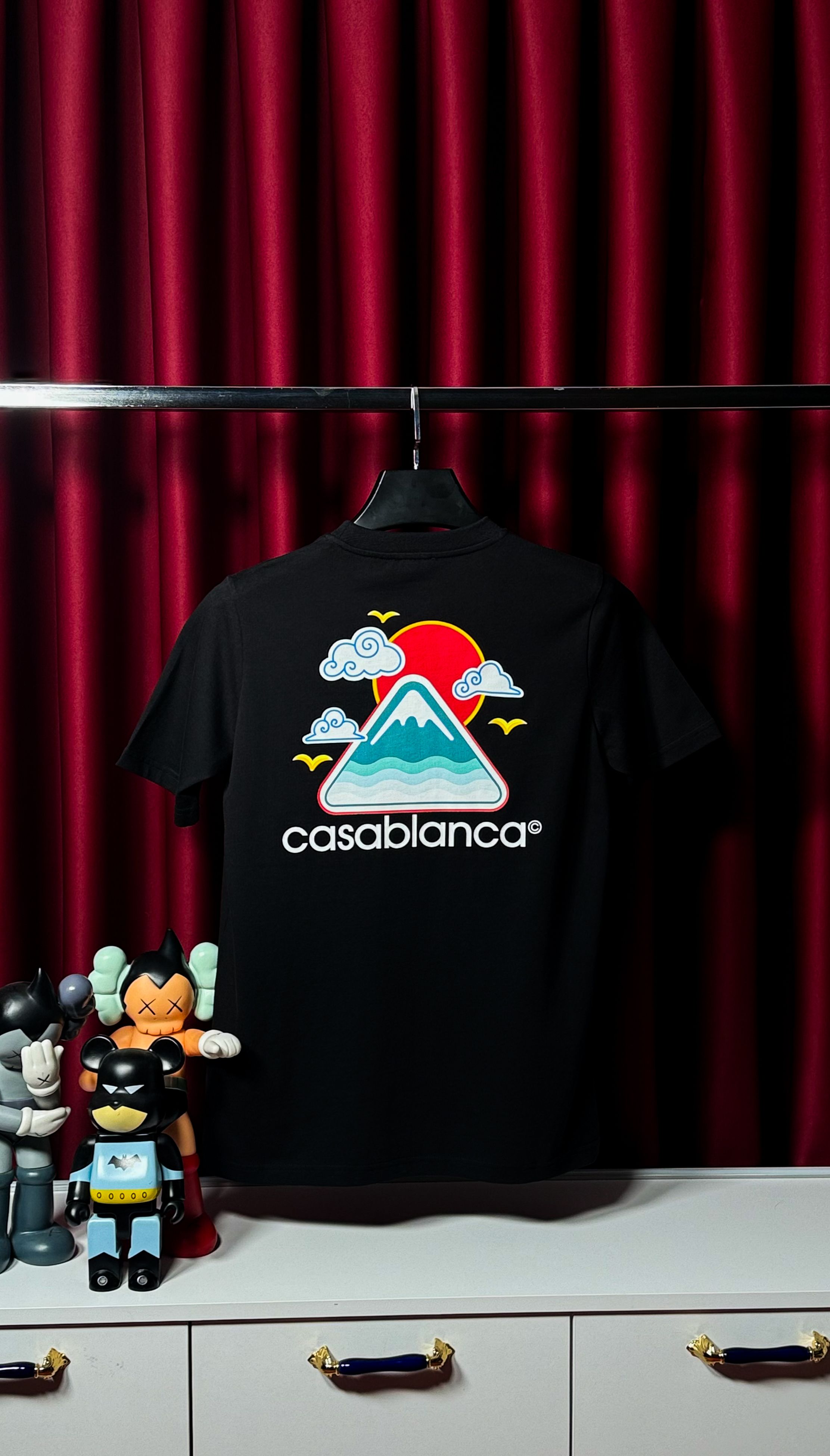 Ön Ve Arka Logo Detaylı Siyah Erkek T-shirt