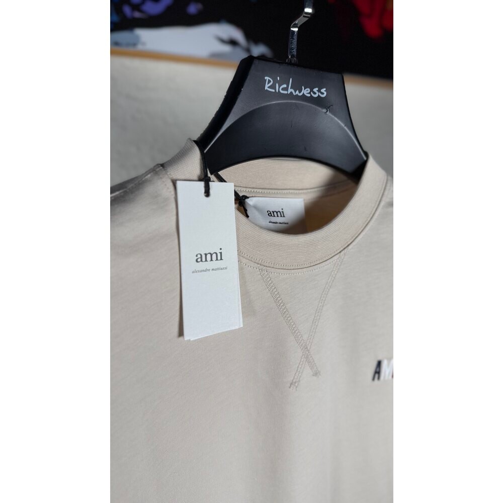 Fransa Logo Detaylı Bej Erkek T-shirt