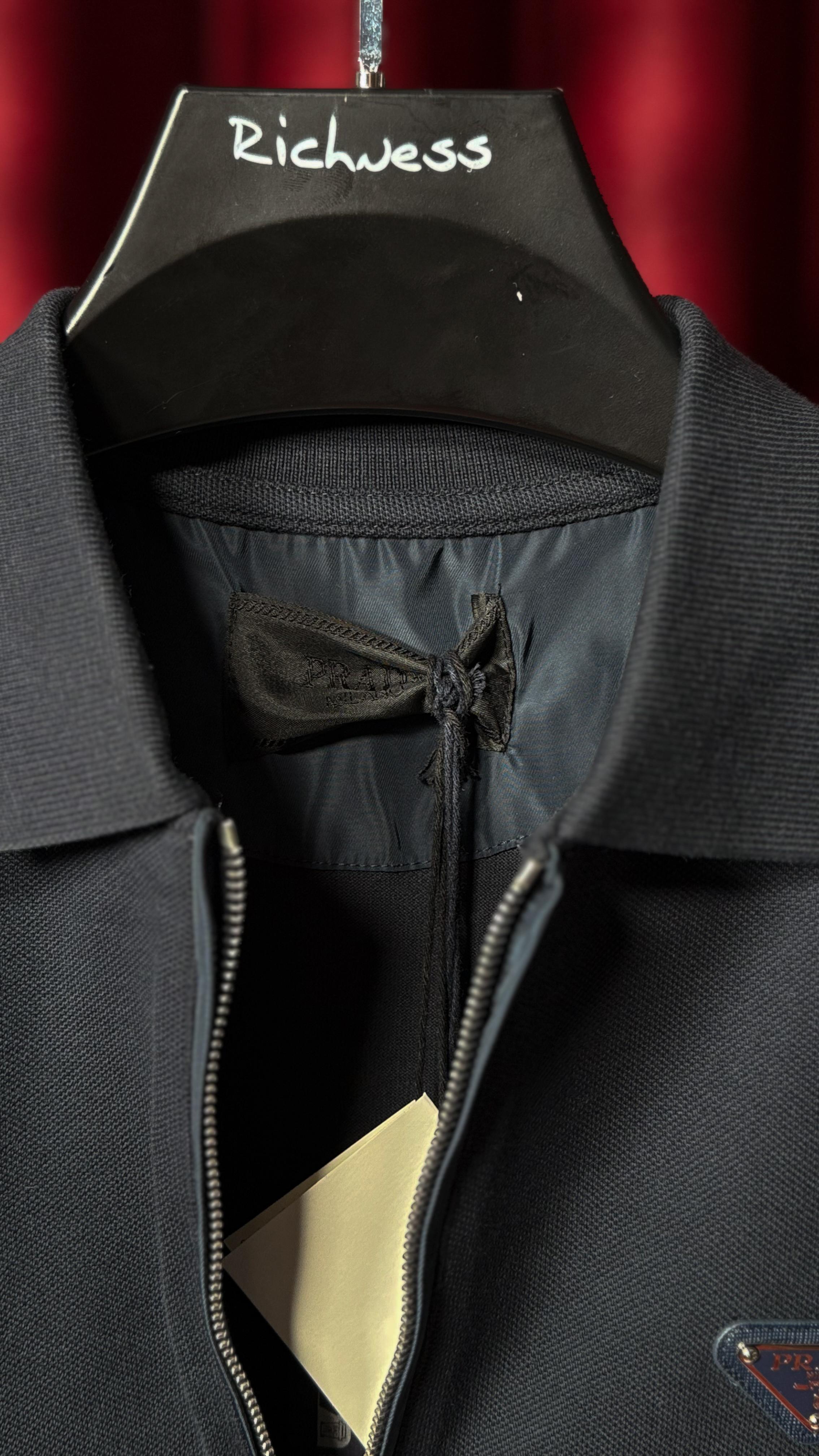 Yarım Fermuarlı Lacivert Erkek Polo T-shirt