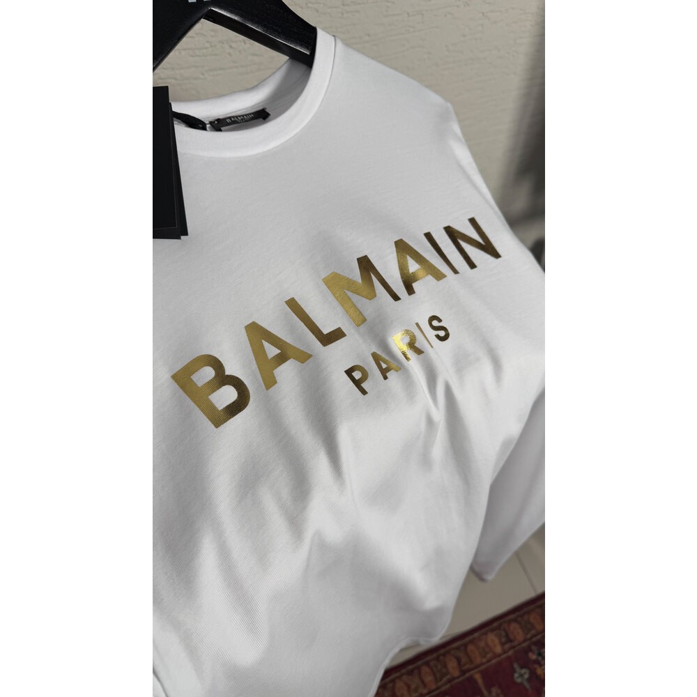 Altın Logo Baskılı Erkek T-shirt NW
