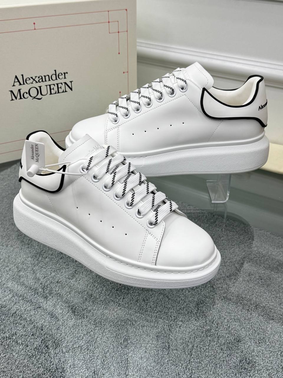 Oversize Beyaz Erkek Deri Sneaker