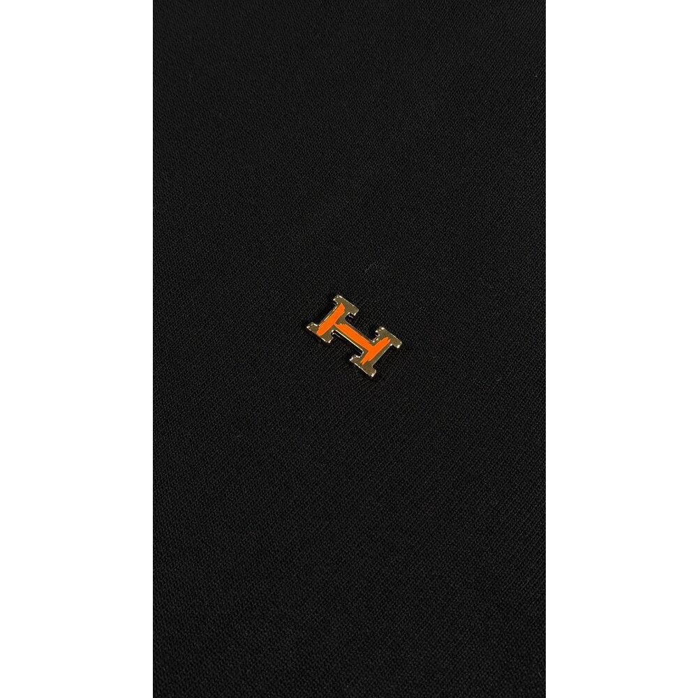 Metal Logo Detaylı Erkek Kazak