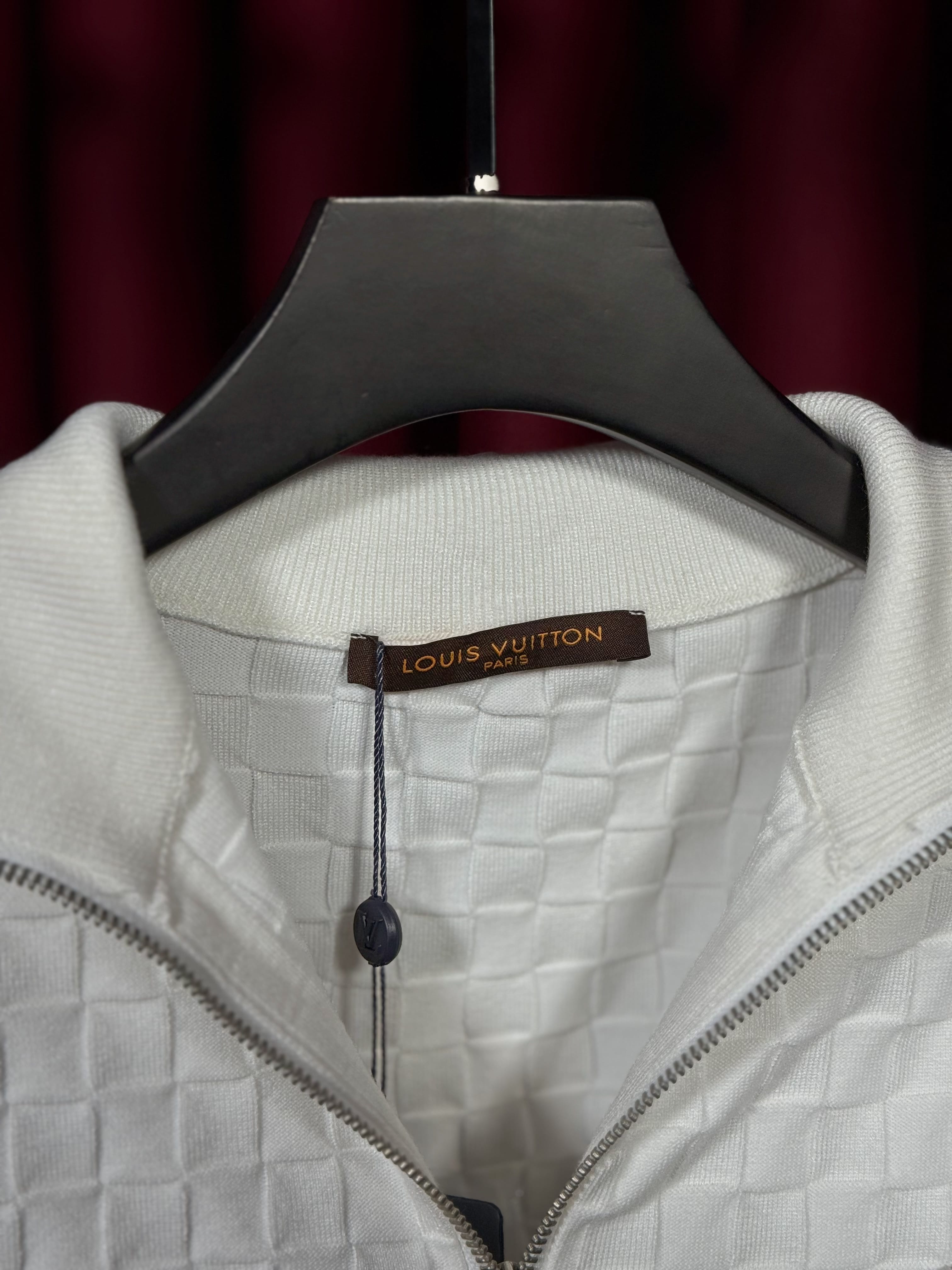 İthal Metal Logo Detaylı Tam Fermuarlı Erkek Triko Sweat