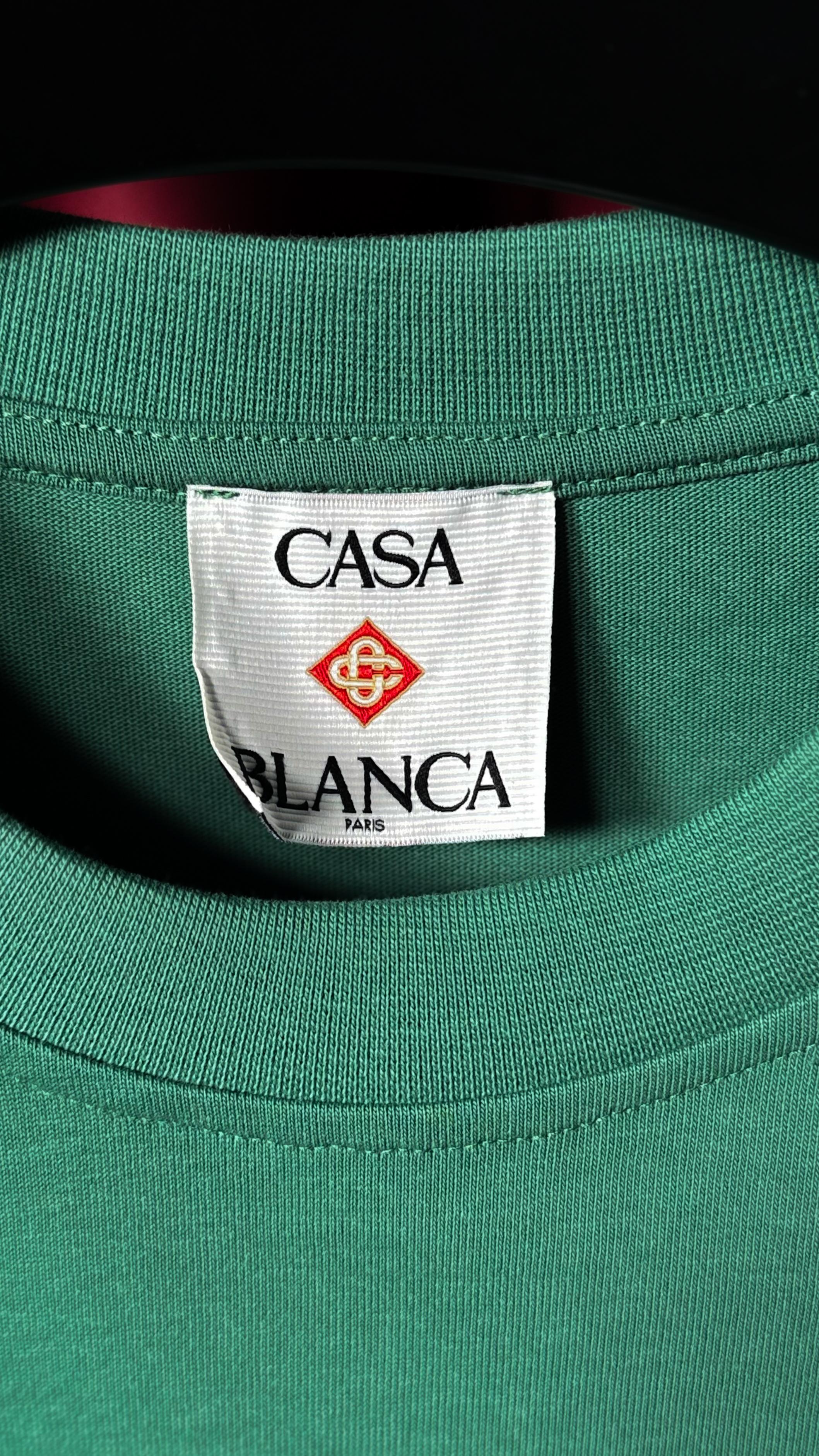 Ön Ve Arka Logo Detaylı Yeşil Erkek T-shirt