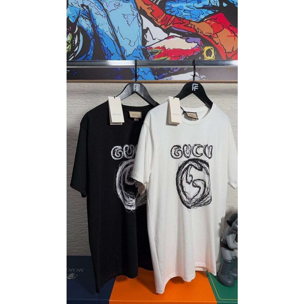 GG Logo İşlemeli Erkek T-shirt
