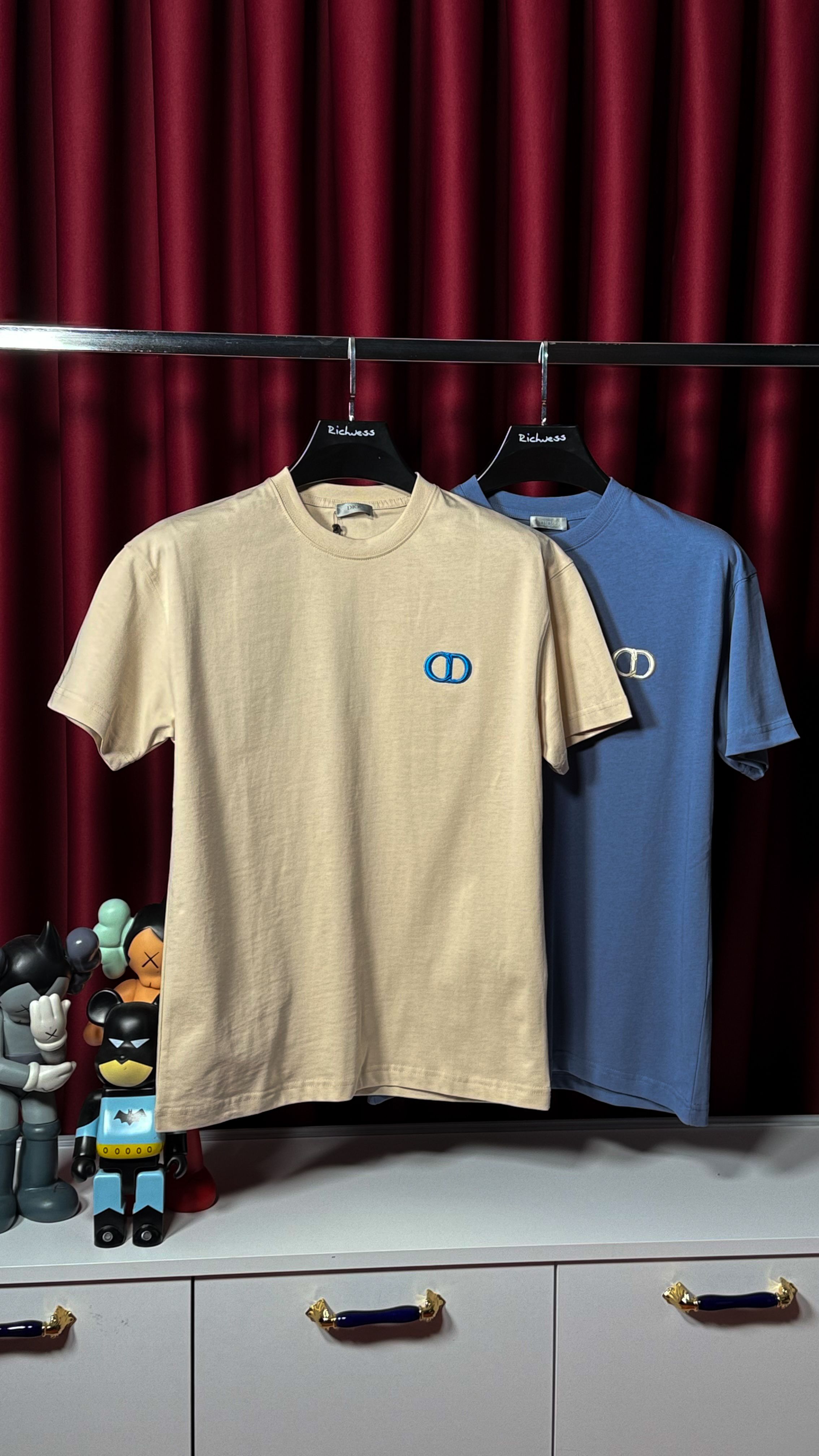 Nakış Logo Detaylı Bej Erkek T-shirt