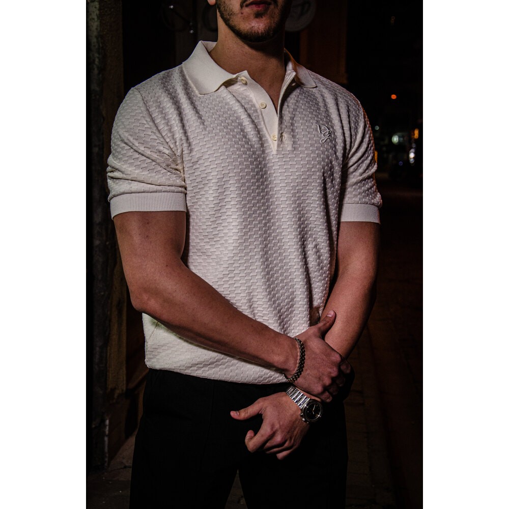 DG Nakış Logo Detaylı Erkek Polo T-shirt NW
