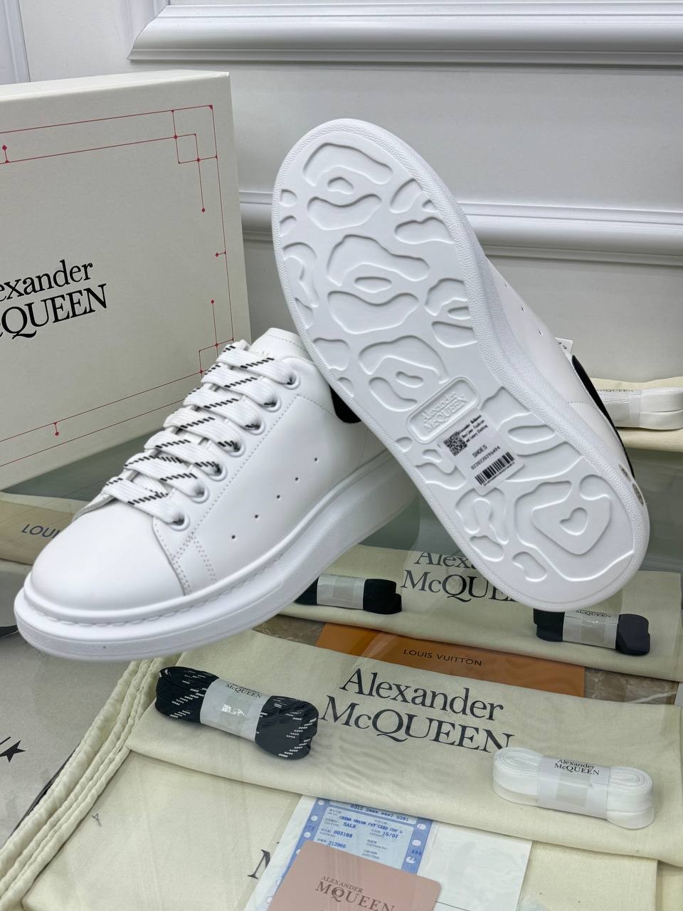 Oversize Beyaz Erkek Deri Sneaker