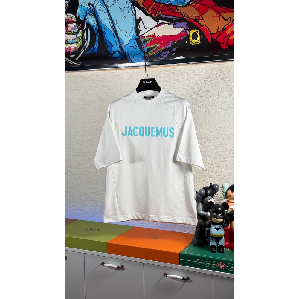 Logo Baskılı Oversize Beyaz Erkek T-shirt NW