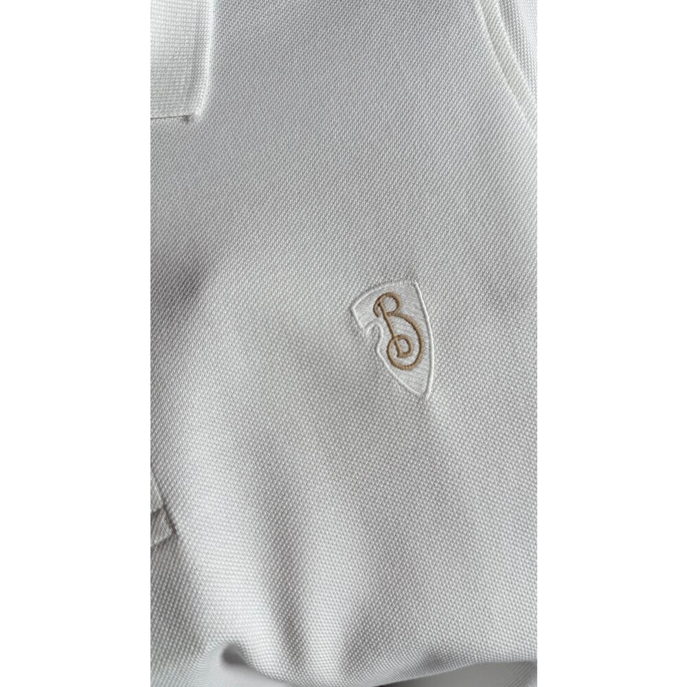 Nakış Logo Detaylı Erkek Beyaz Polo T-shirt NW