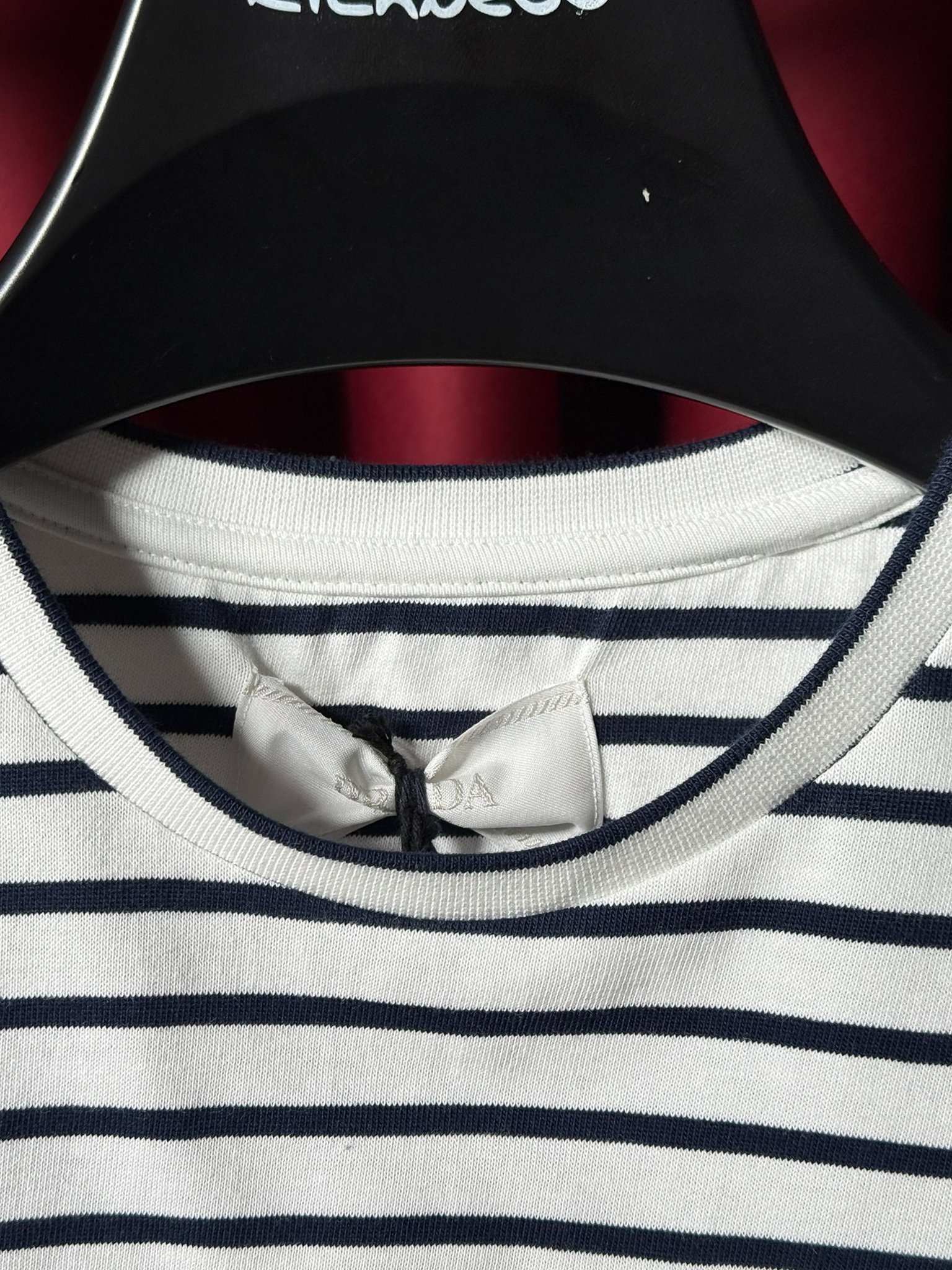 Logo Detaylı Yatay Çizgili T-shirt