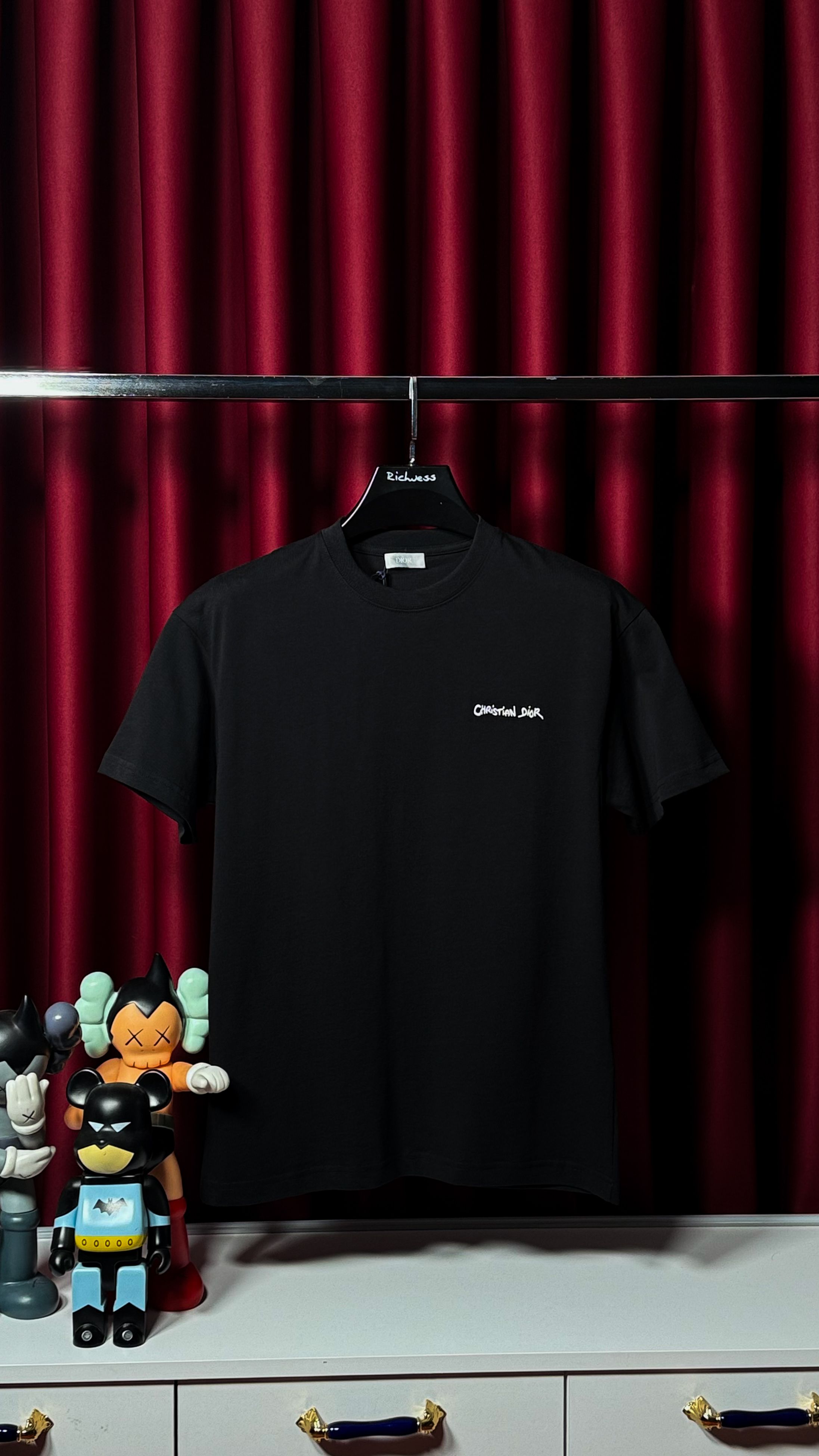 Nakış Logo Detaylı Siyah Erkek T-shirt