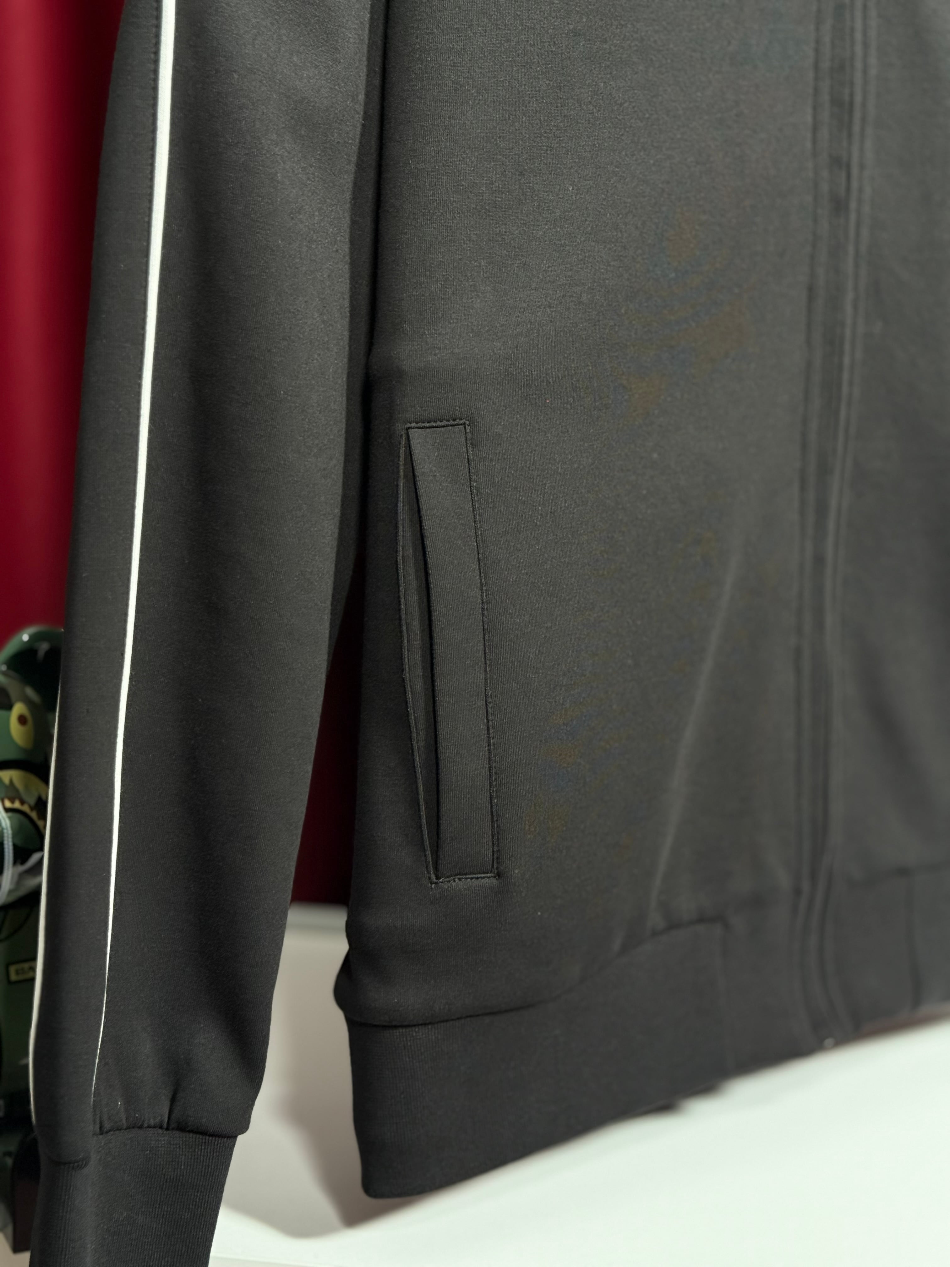 Nakış Logo Detaylı Tam Fermuarlı Erkek Sweatshirt