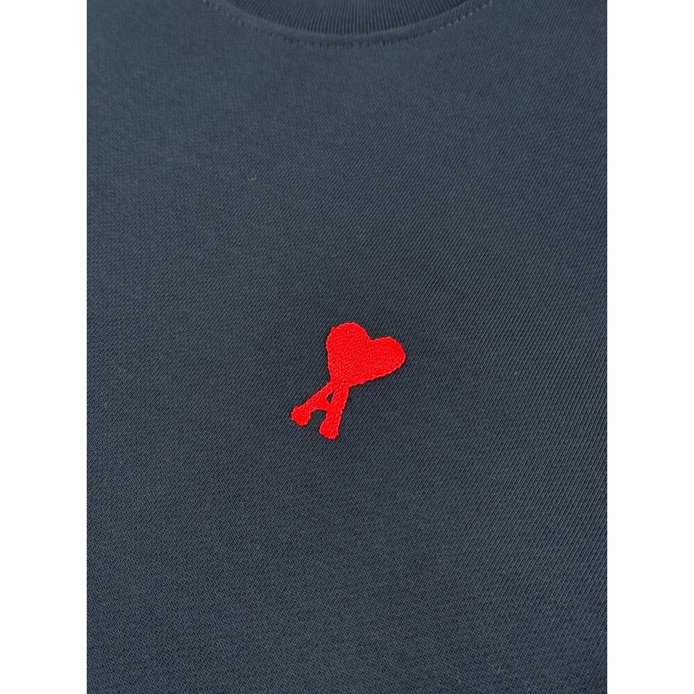 Kalp Nakış Logo Detaylı Erkek Sweatshirt