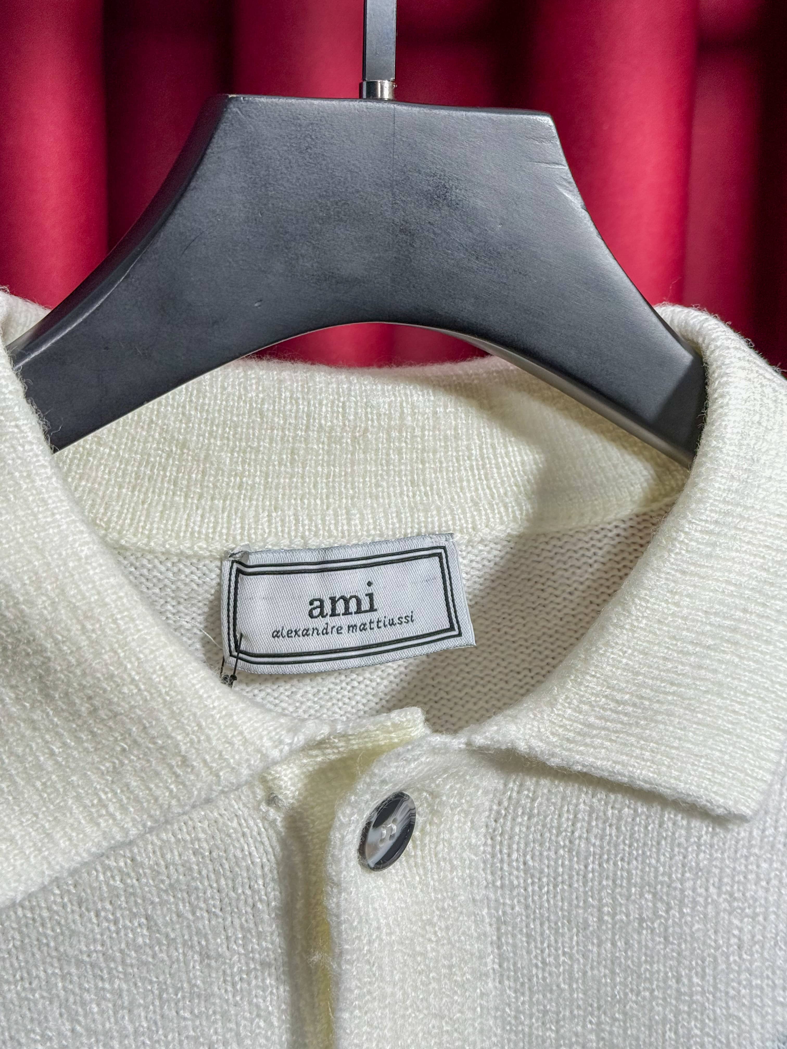Nakış Kalp Logo Detaylı Polo Yaka Triko Kazak