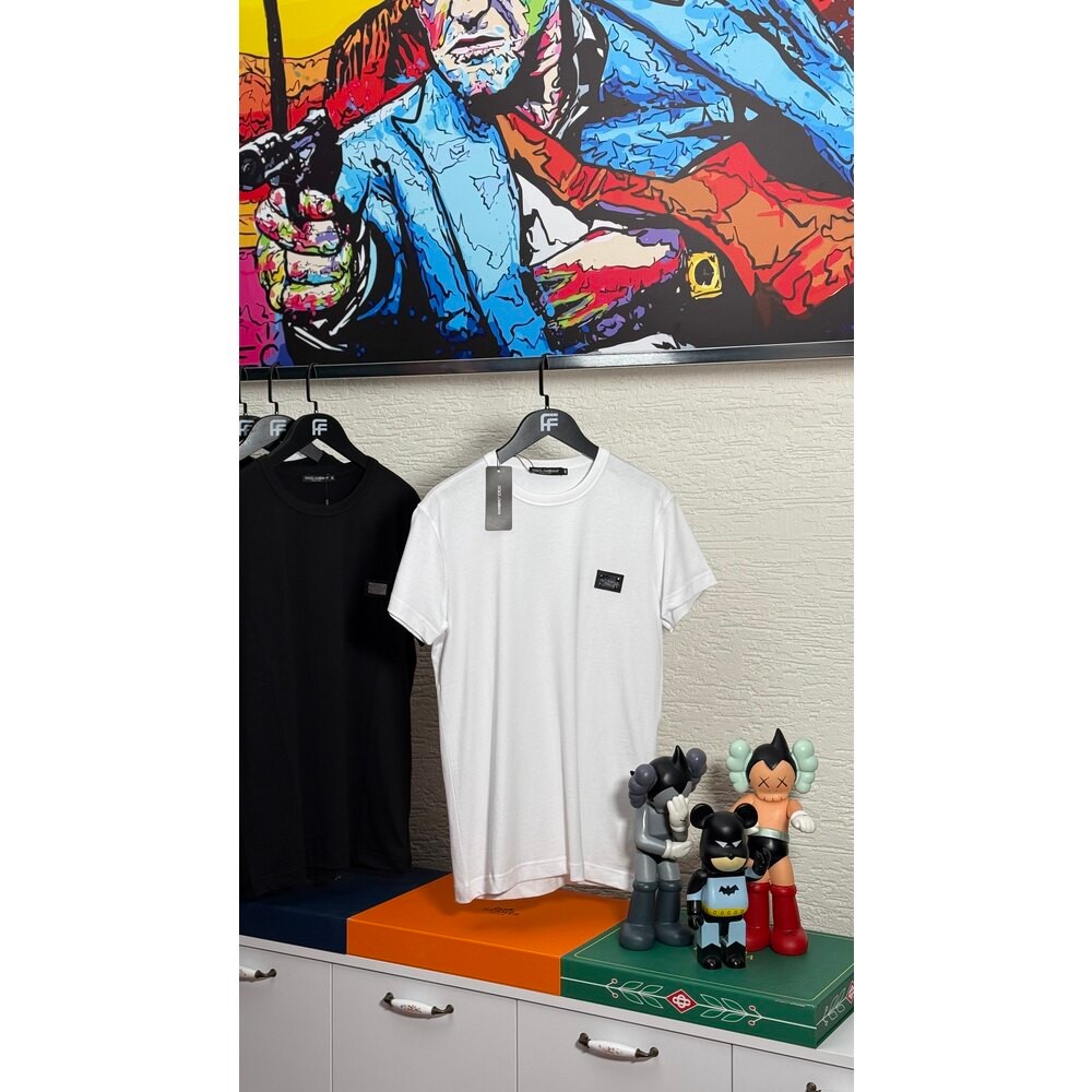 Metal Plaka Logo Detaylı Erkek T-shirt NW