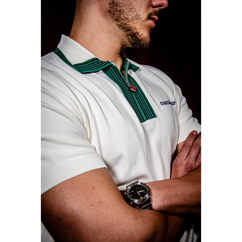 Tenis Club Yarım Fermuarlı Erkek Polo T-shirt NW