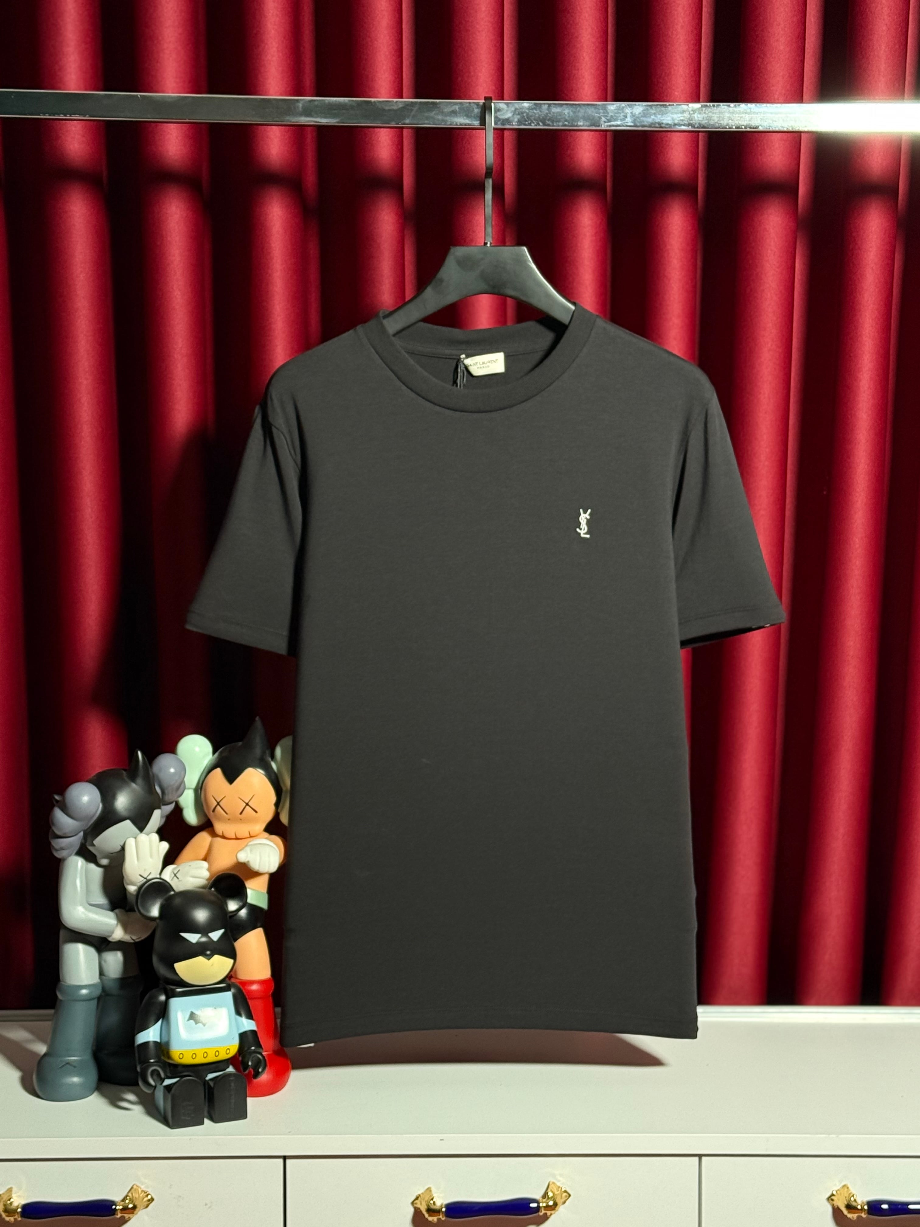 Nakış Logo Detaylı Siyah Erkek T-shirt
