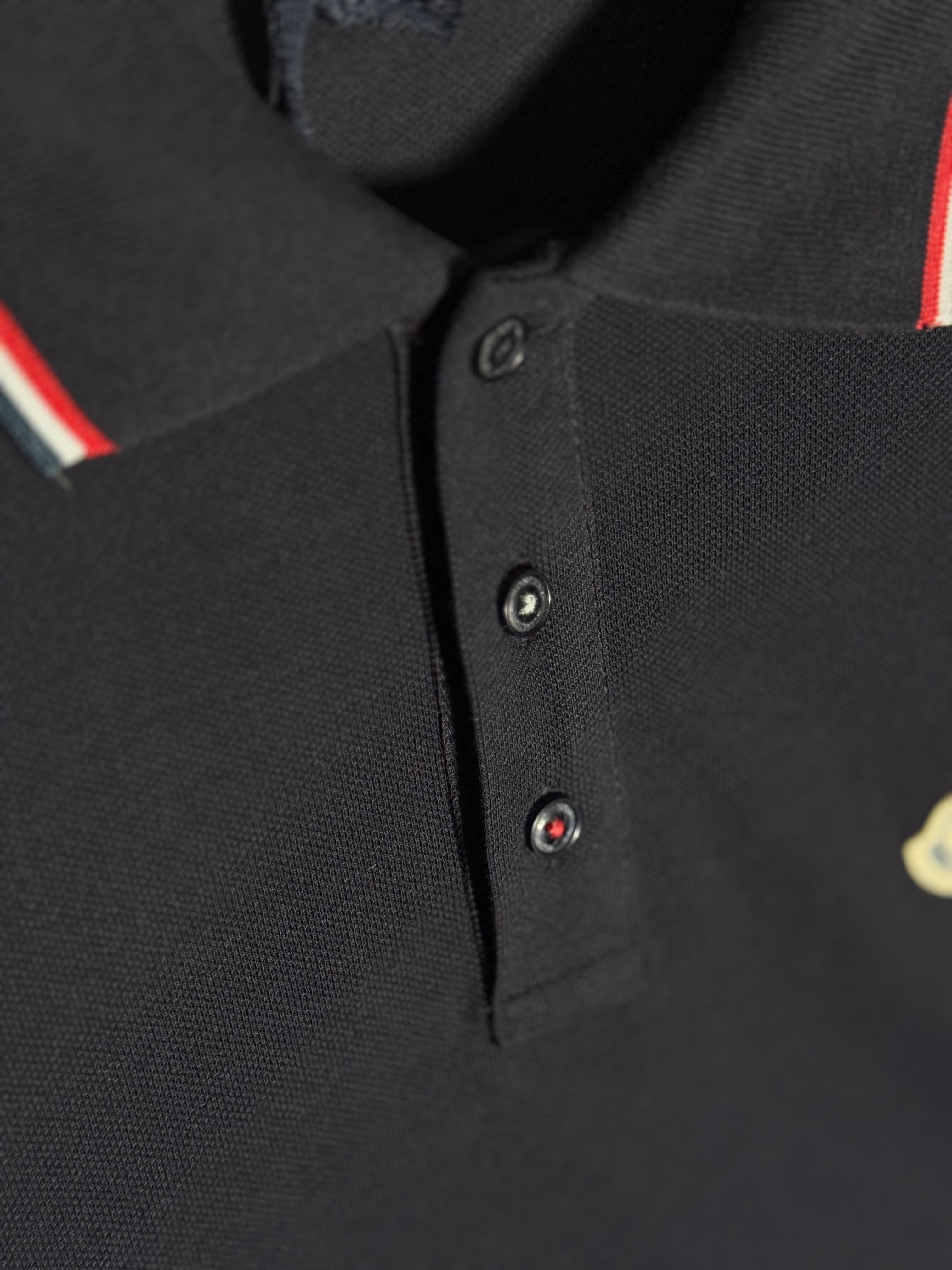 Logo Detaylı Lacivert Erkek Polo Yaka T-shirt