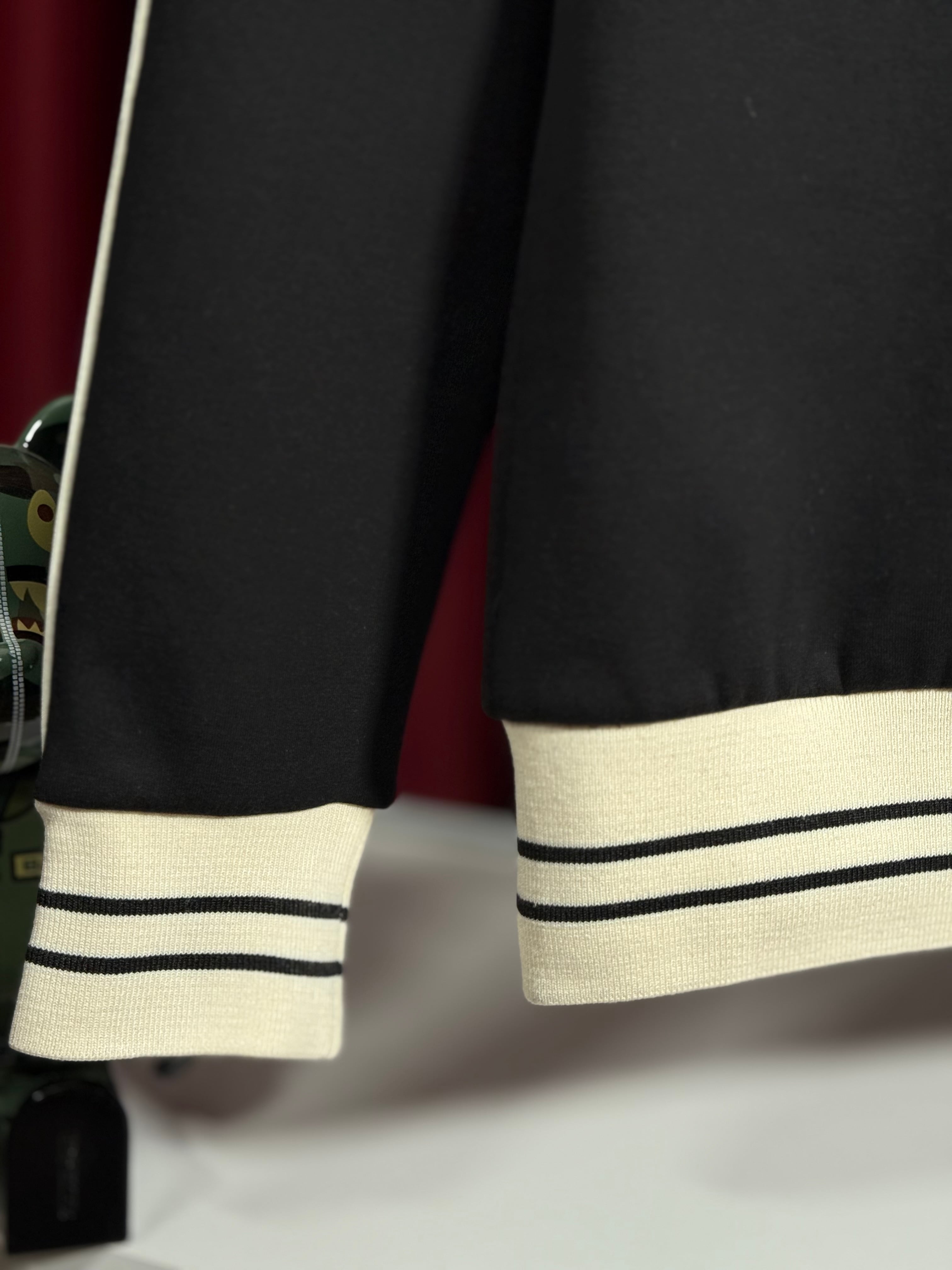 1921 Nakış Logo Detaylı Siyah Erkek Sweatshirt