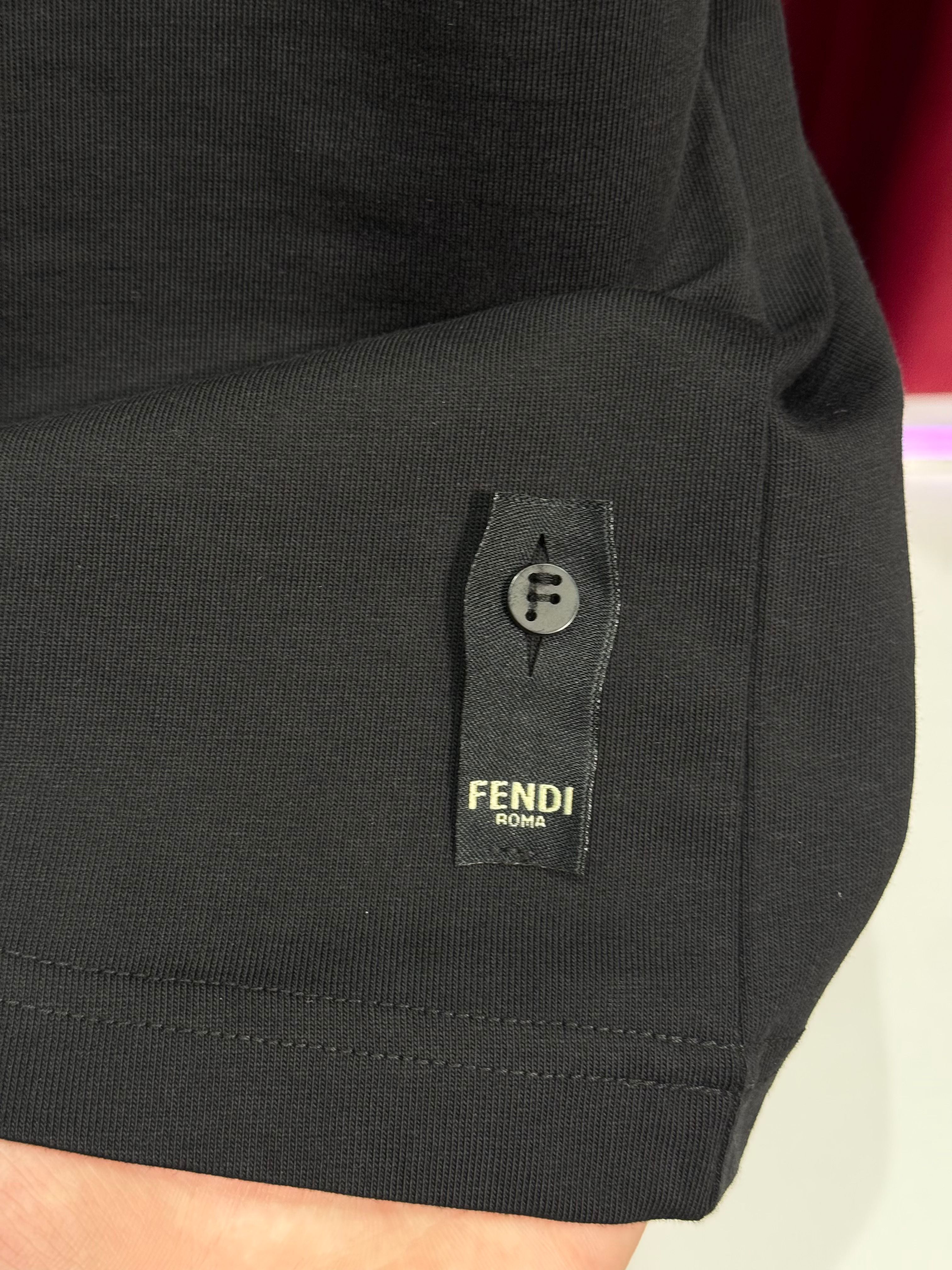 FF METAL LOGO DETAYLI SİYAH ERKEK T-SHIRT