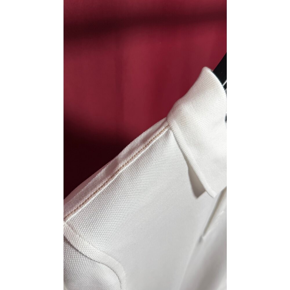 Nakış Logo Detaylı Erkek Beyaz Polo T-shirt NW