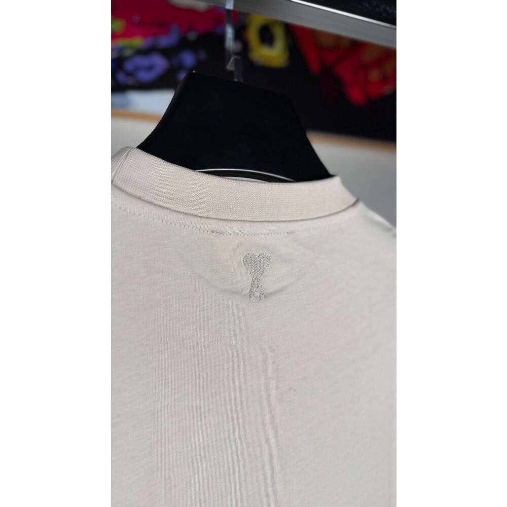 Fransa Logo Detaylı Bej Erkek T-shirt
