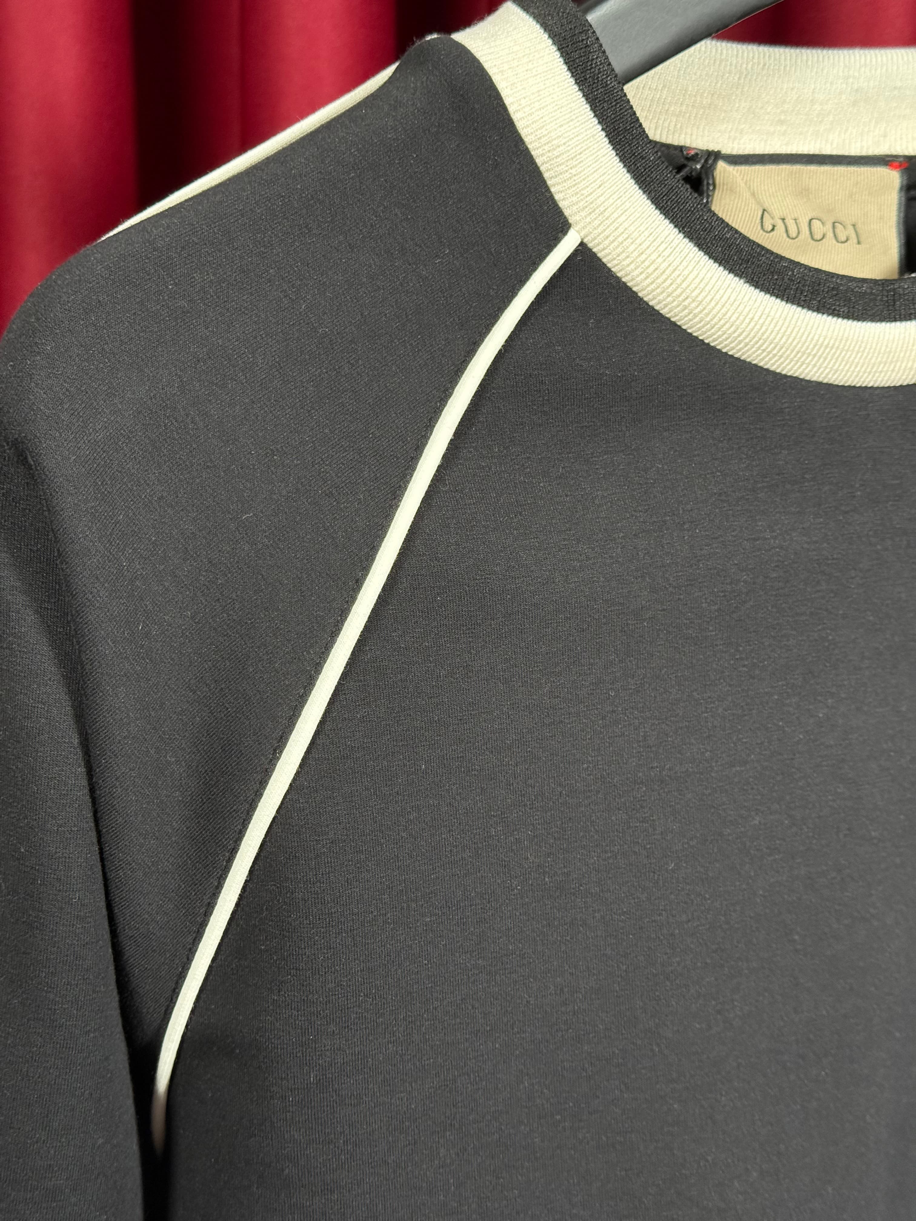 1921 Nakış Logo Detaylı Siyah Erkek Sweatshirt