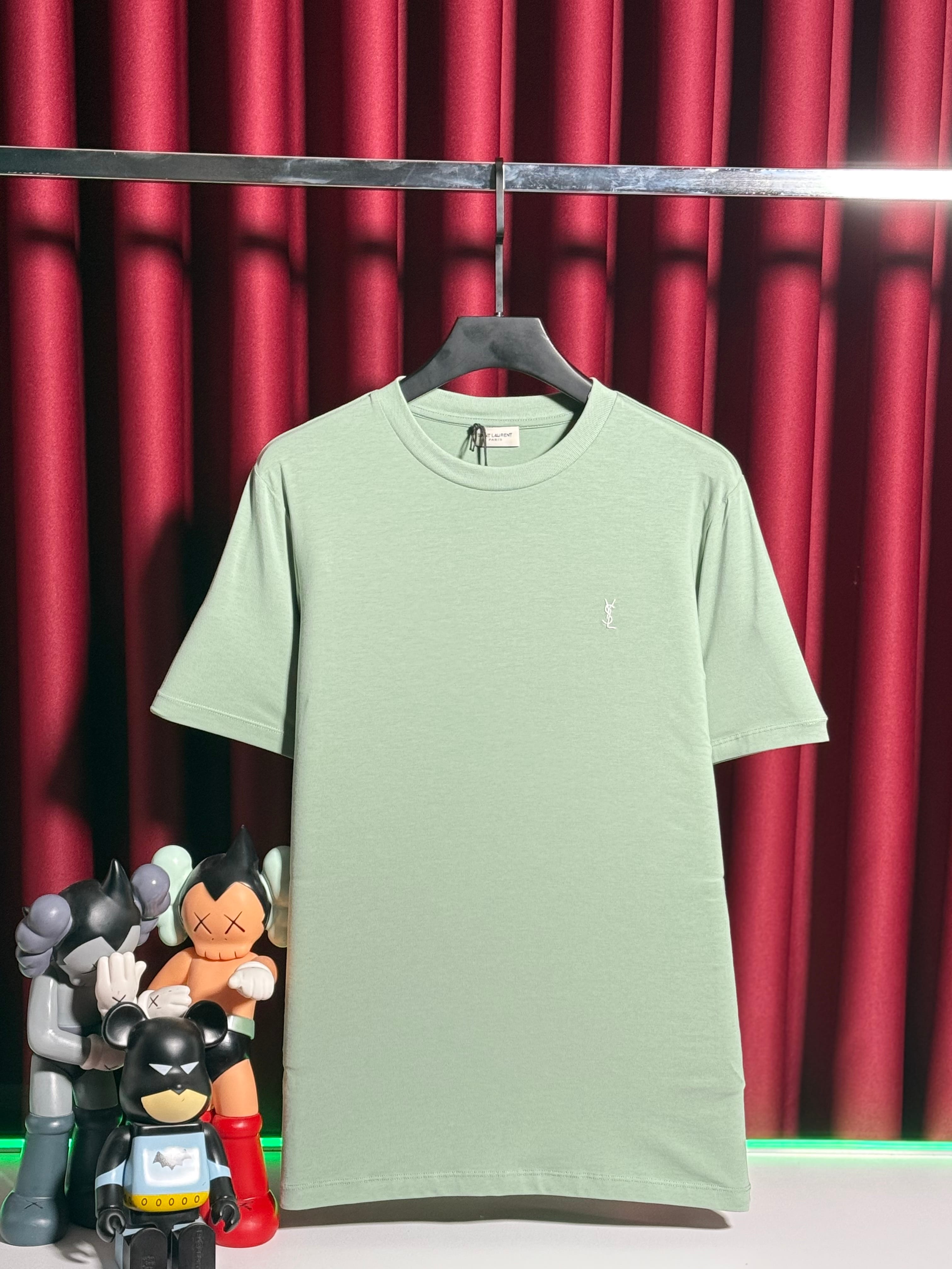 Nakış Logo Detaylı Yeşil Erkek T-shirt