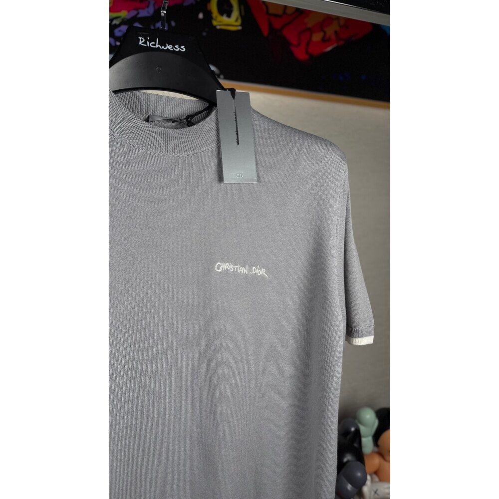 Nakış Logo Detaylı Triko T-shirt