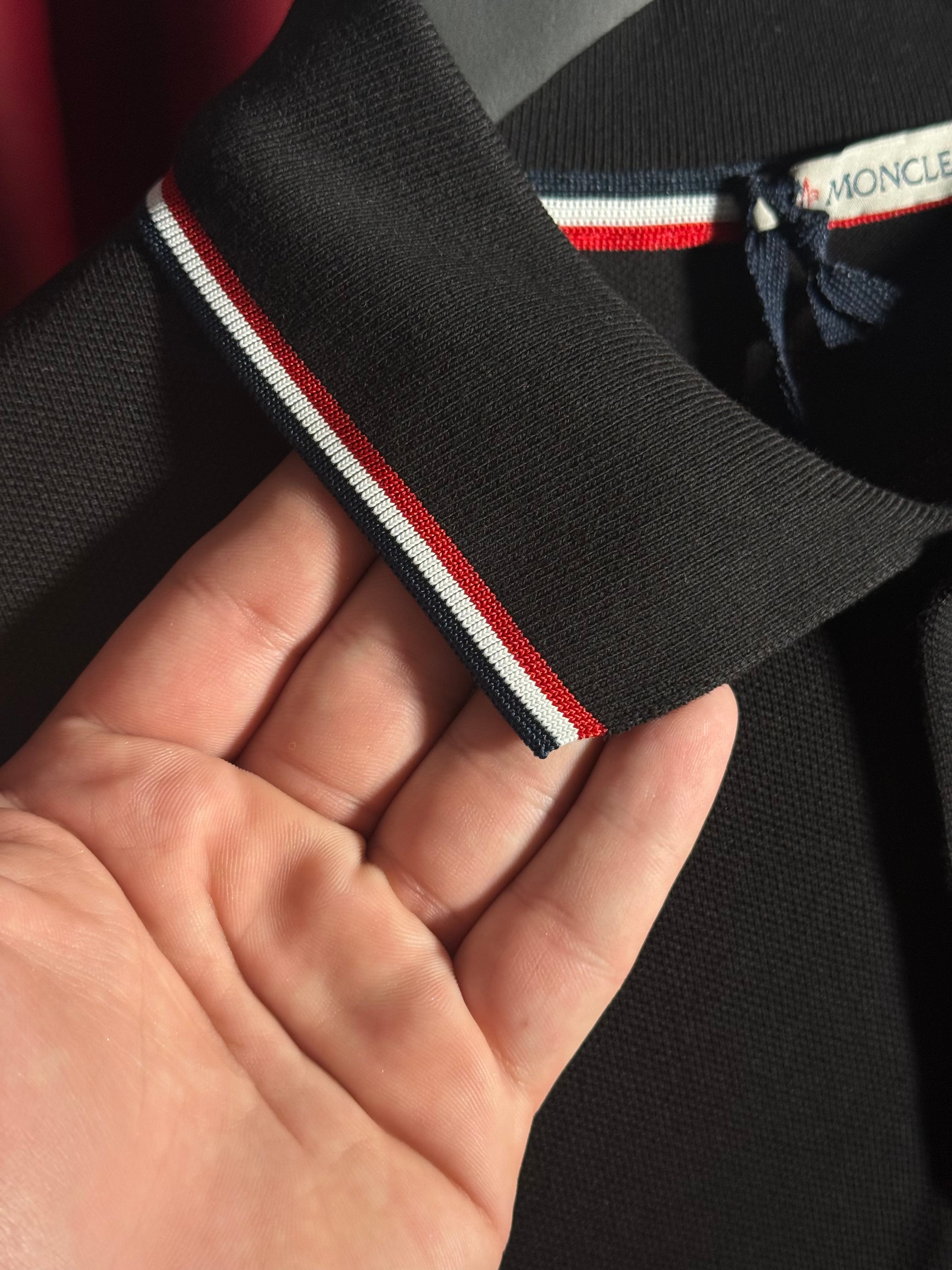 Logo Detaylı Siyah Erkek Polo Yaka T-shirt