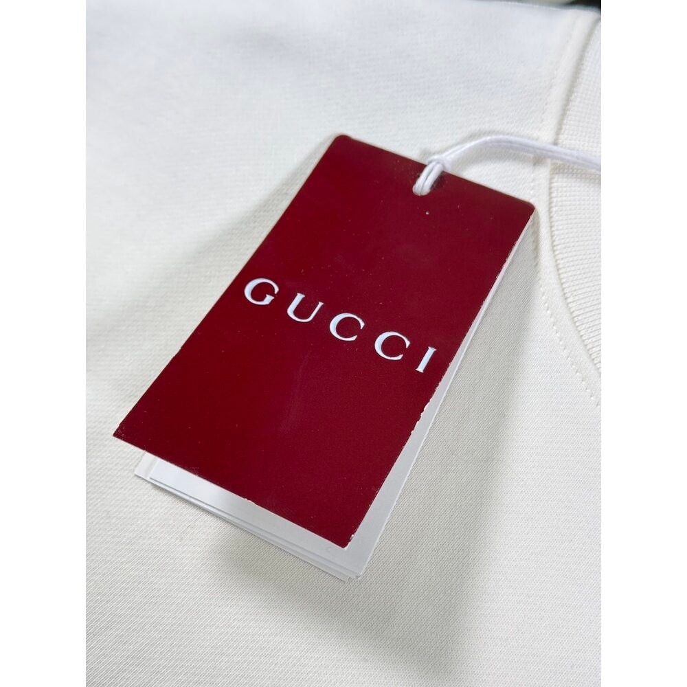 1921 Nakış Logo Detaylı Beyaz Erkek Sweatshirt