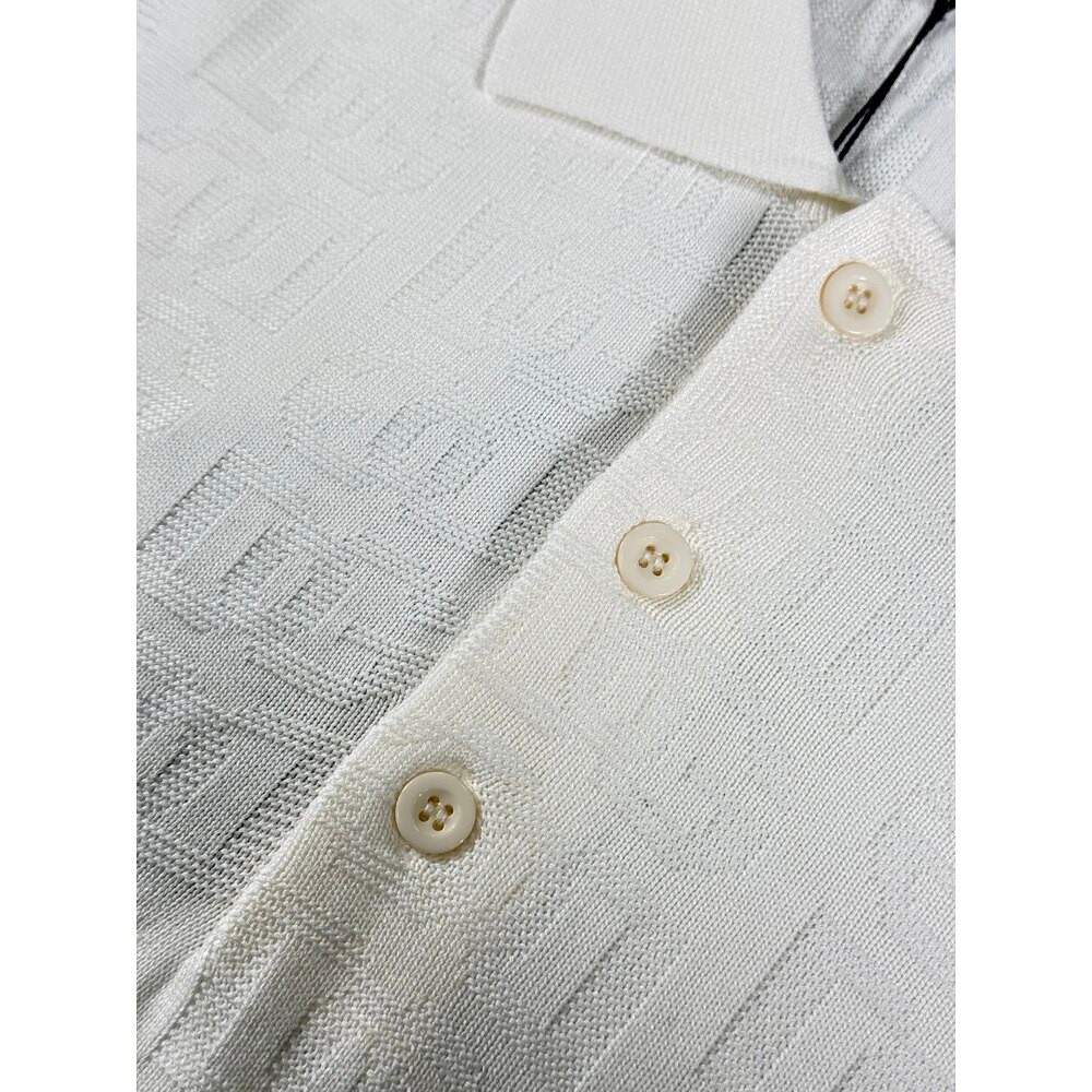 Monogram Logo Detaylı Erkek Triko Polo Kazak